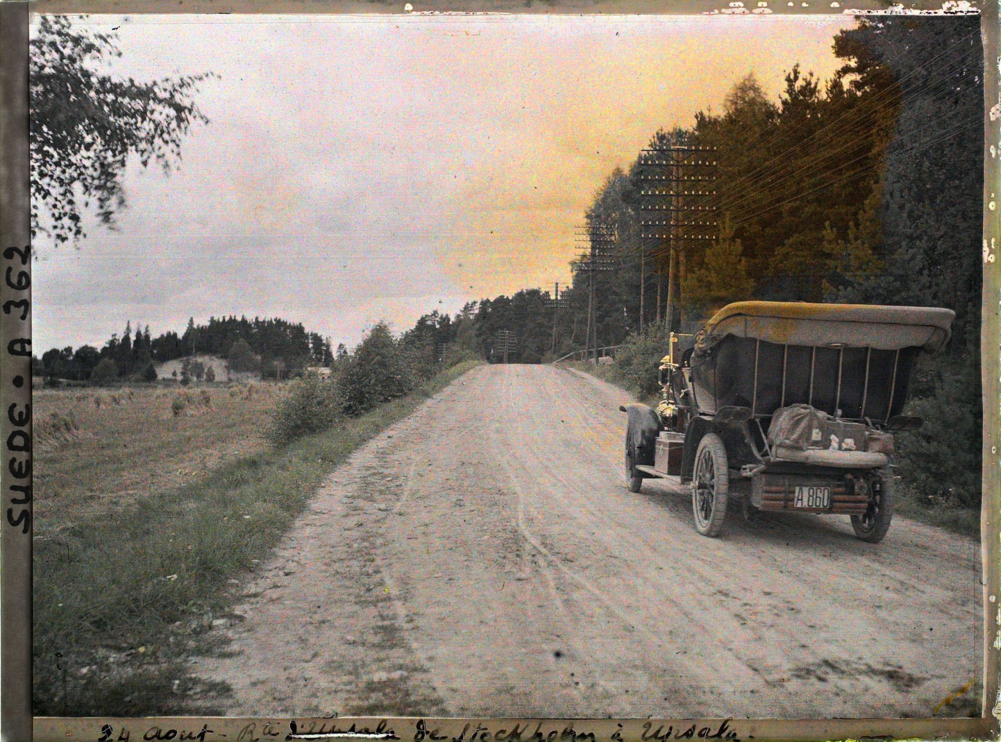 Image représentant La voiture des opérateurs entre Stockholm et Uppsala