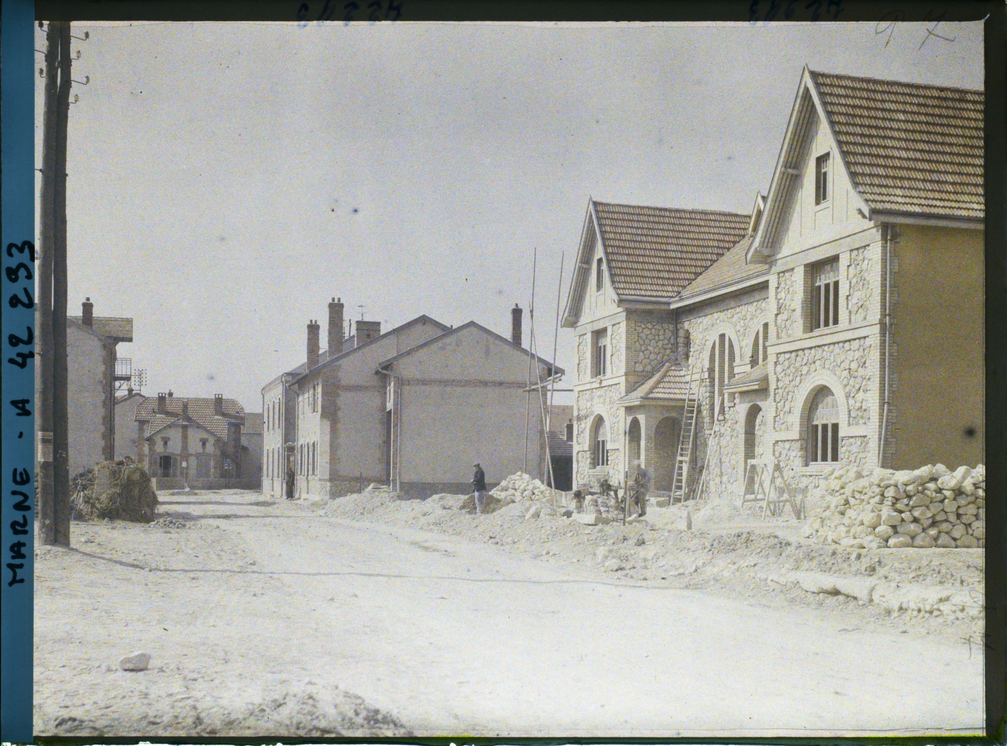 Image représentant France, Beine près Reims, Une rue du Village