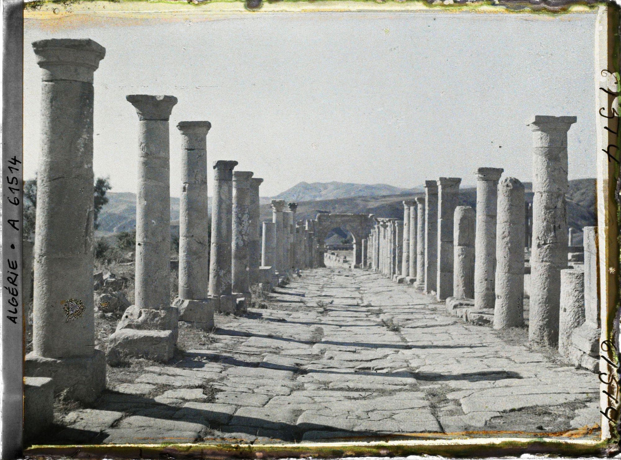 Image représentant Le cardo maximus vestiges de de l'antique Cuicul