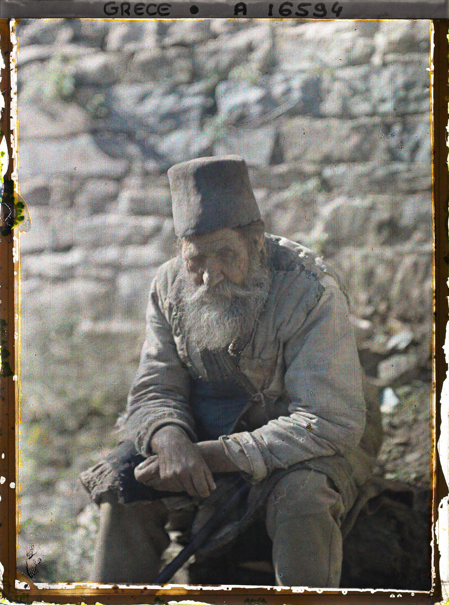 Image représentant Mont Athos, Karyès, Le vieil aveugle de Karyès