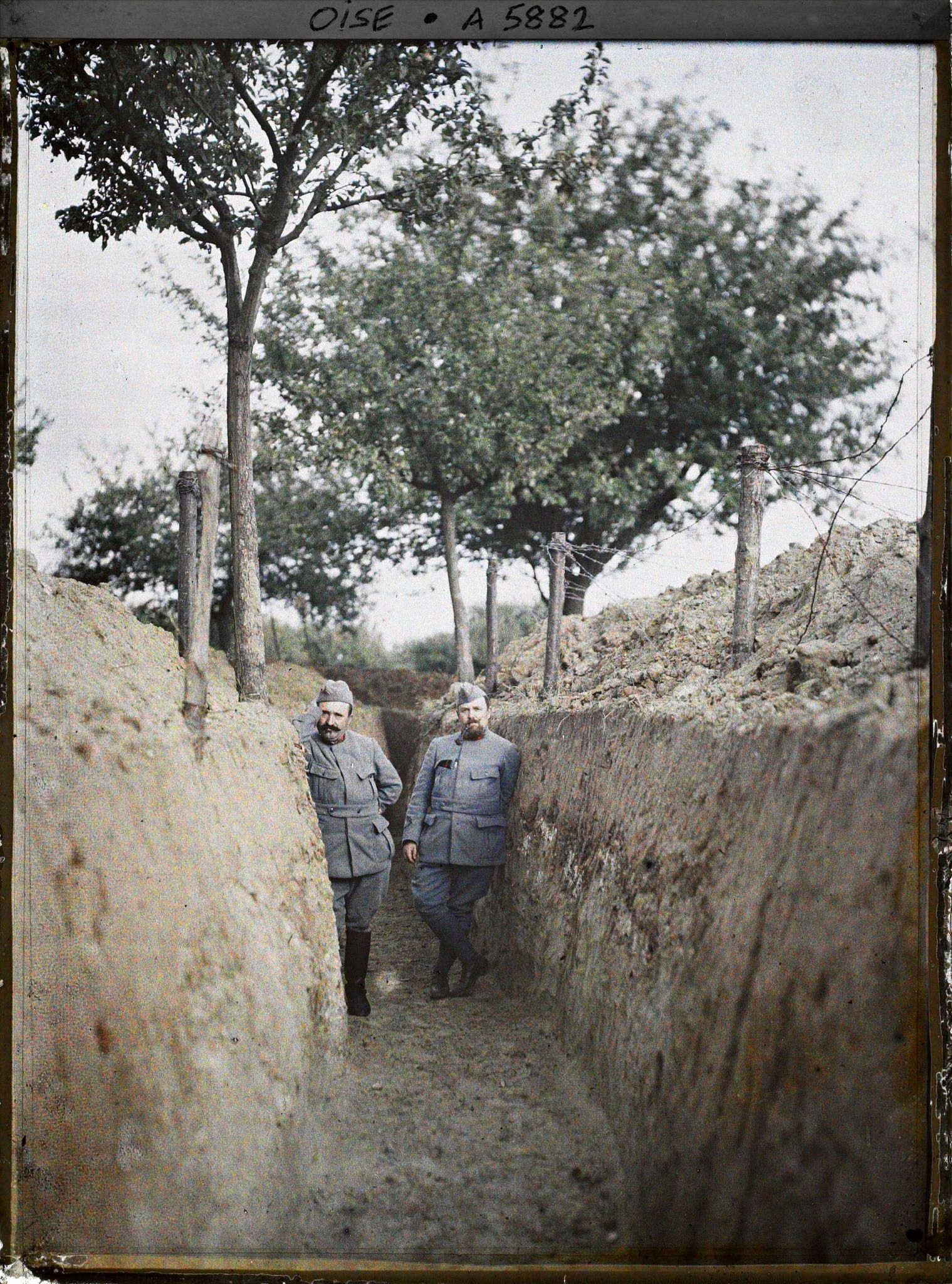 Image représentant France, Conchy les Pots, Boyau de 3.500 m reliant les batteries aux tranchées de 1ère ligne (Conchy les Pots au Bois des Loges)