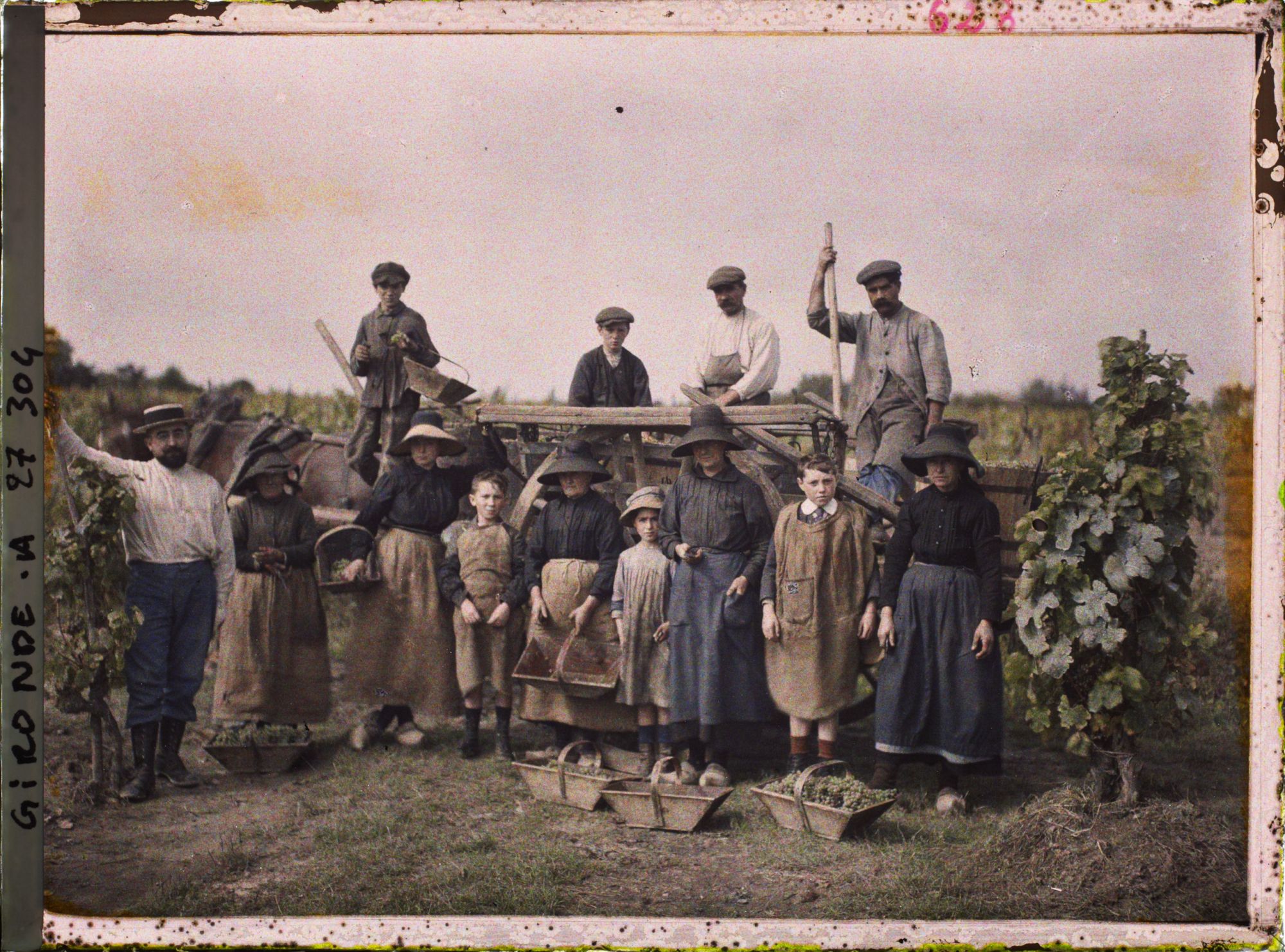 Image représentant Envns de Sauternes, Groupe de Vendangeurs