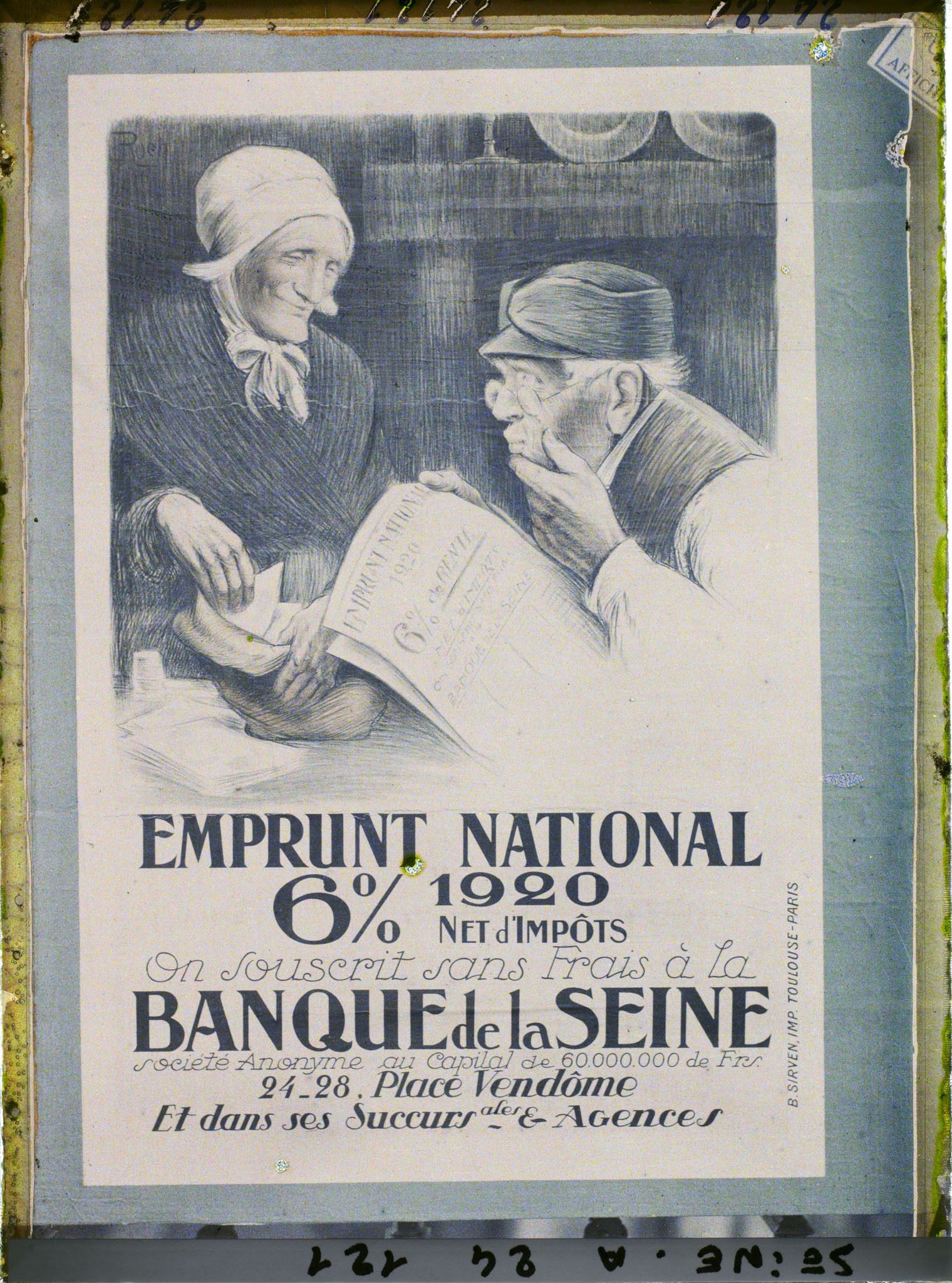 Image représentant Affiche de l'emprunt national de 1920, Banque de la Seine