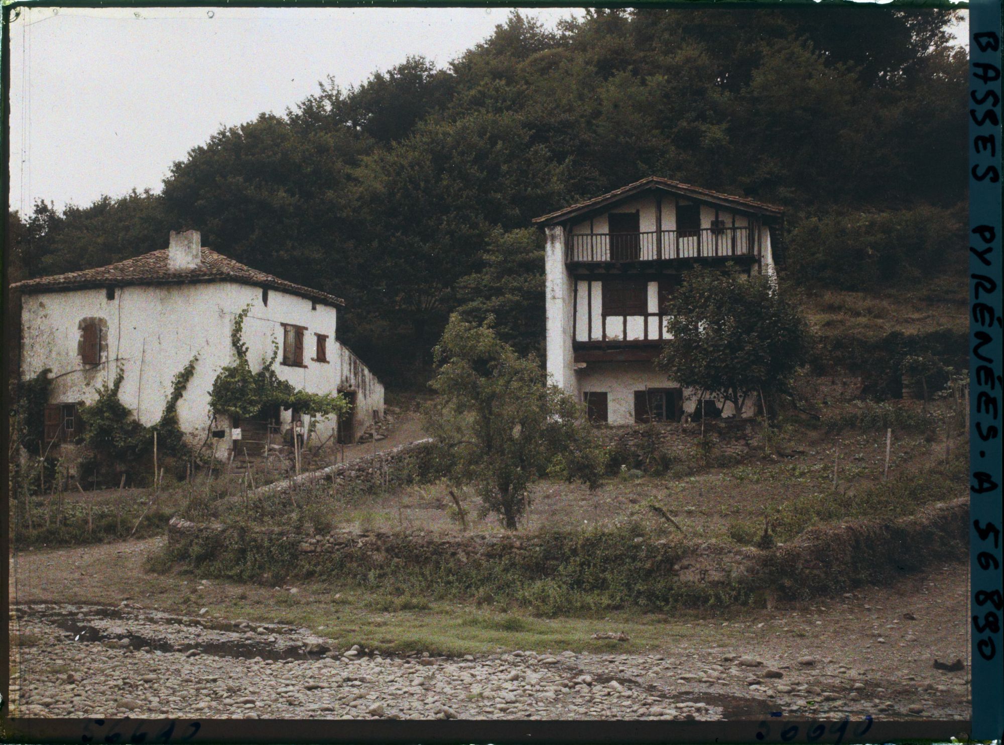 Image représentant France, Bas Cambo, Dans le Village : Vieilles fermes