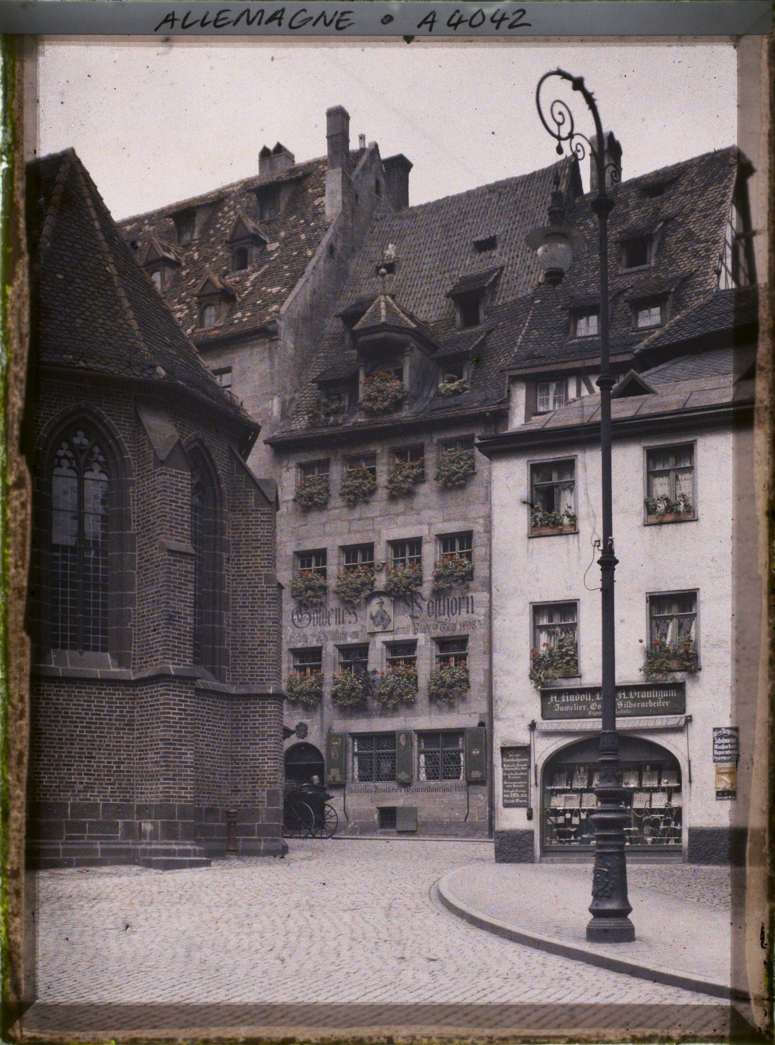 Image représentant La Goldenes Posthorn, brasserie la plus ancienne d'allemagne, fondée en 1498