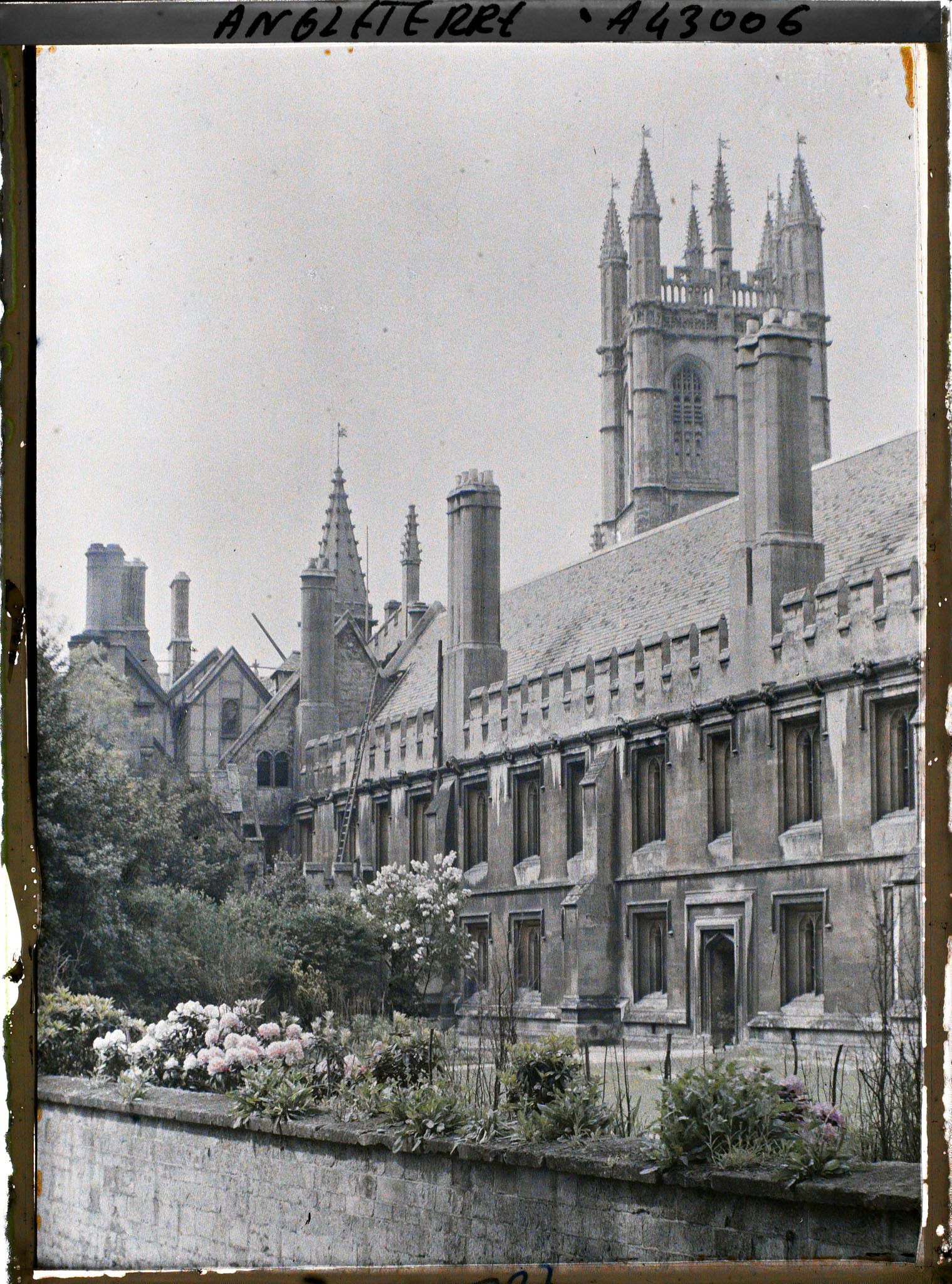 Image représentant Le Magdalen College du côté jardin