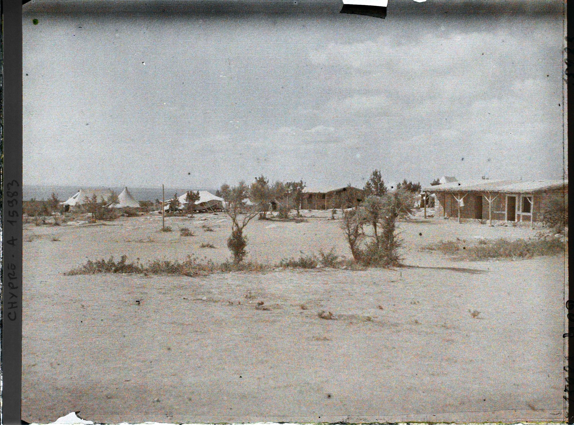 Image représentant Le camp de Souedie, occupé par la " Légion d'Orient "