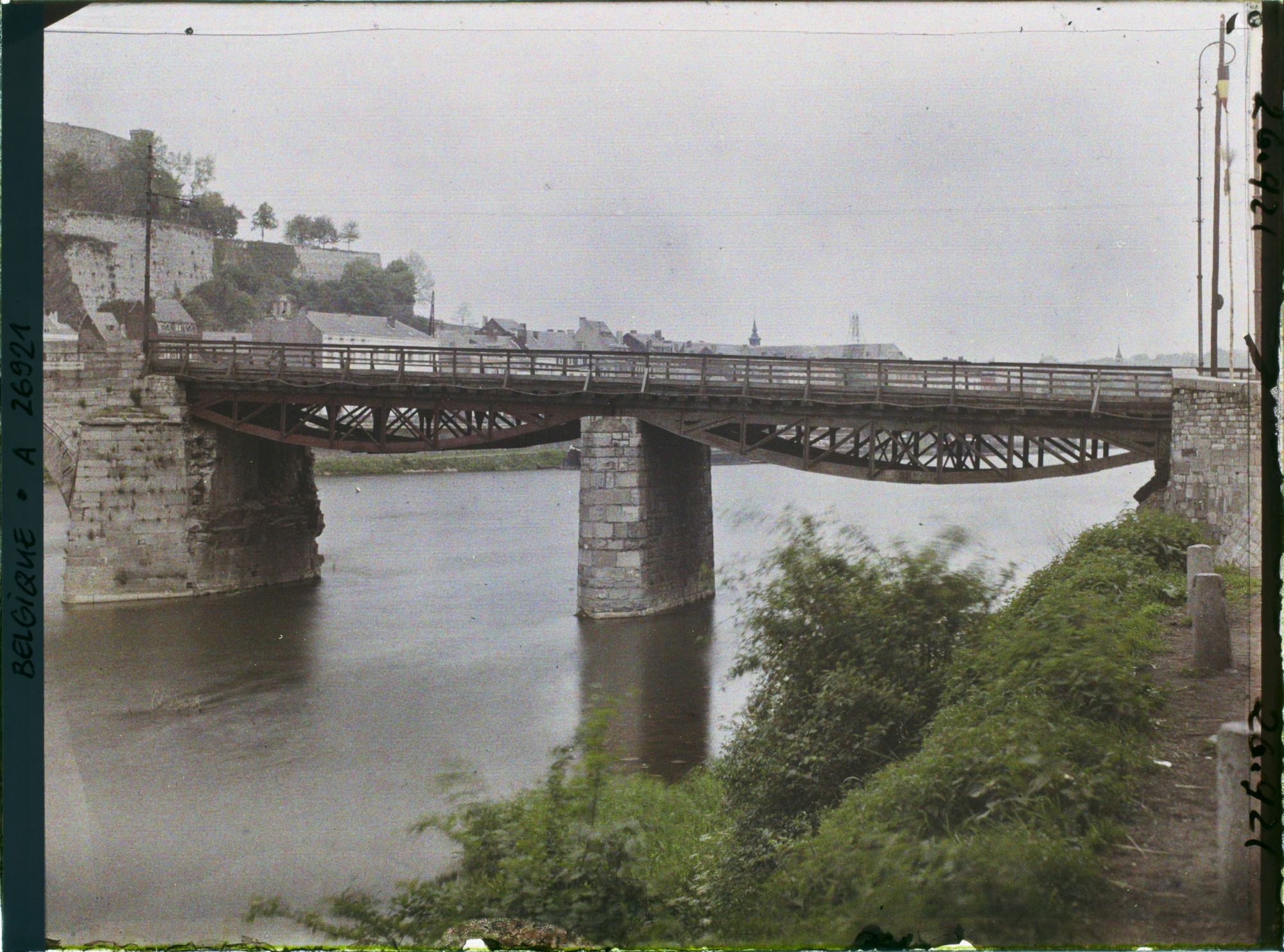 Image représentant Belgique, Namur, Occupation française, Les arches détruites du Grand Pont