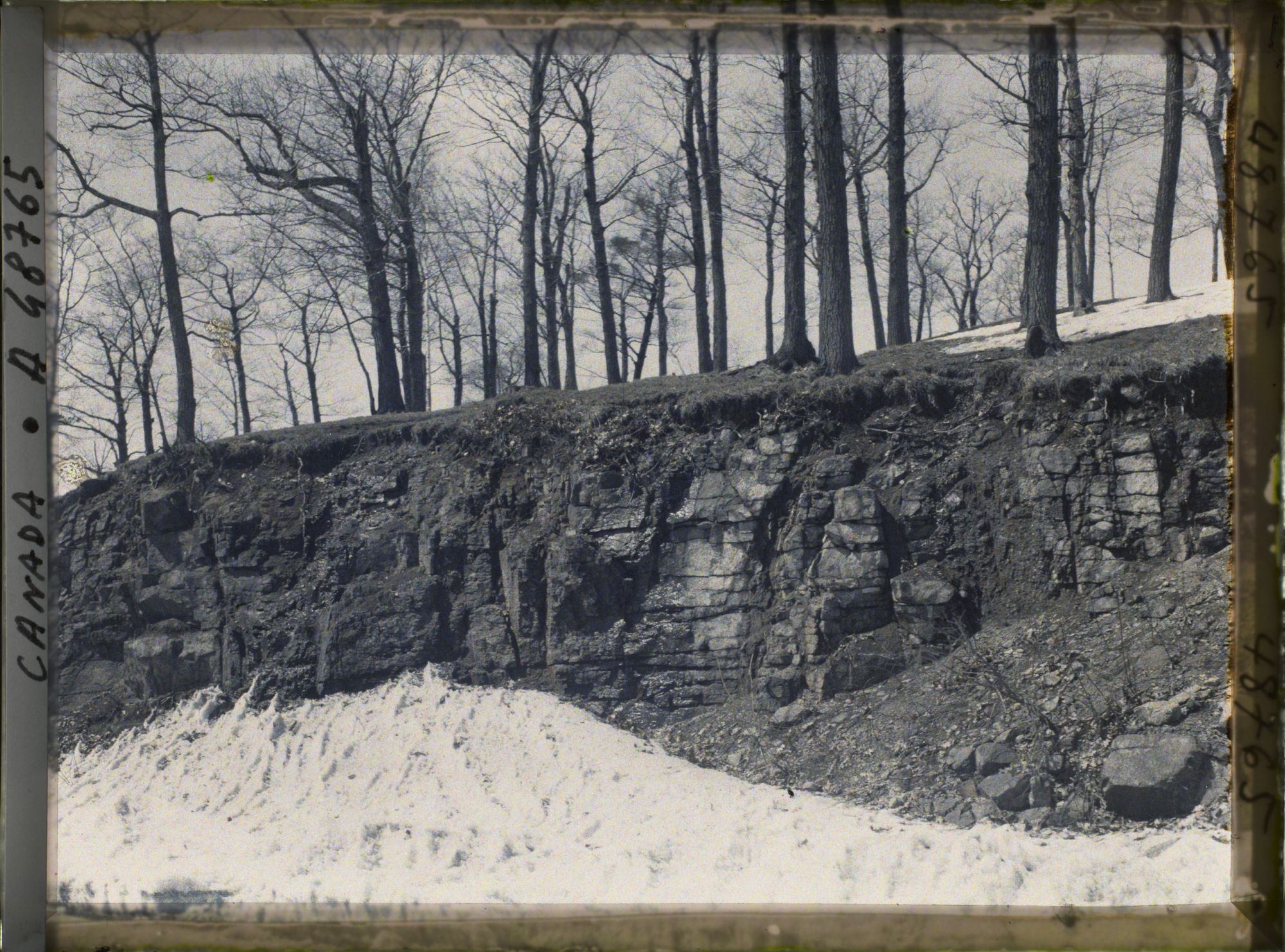 Image représentant Canada, Montréal, Coupe Calcaire du Mt Royal (Coupe Supérieure)