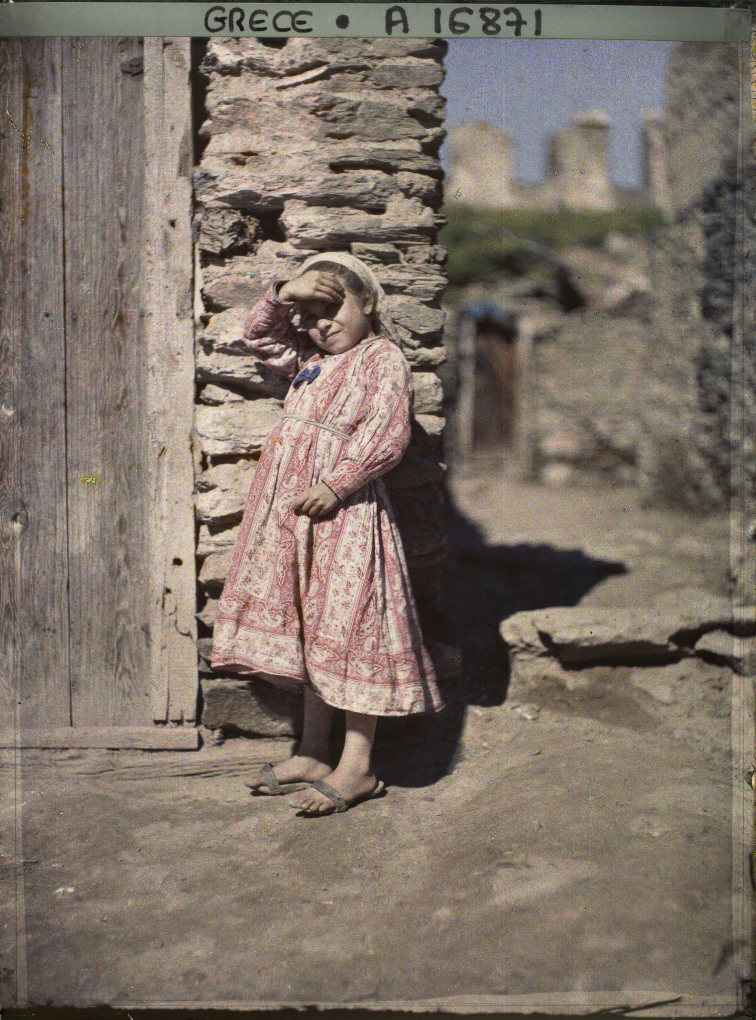 Image représentant Grèce, Salonique, Petite fille Turque