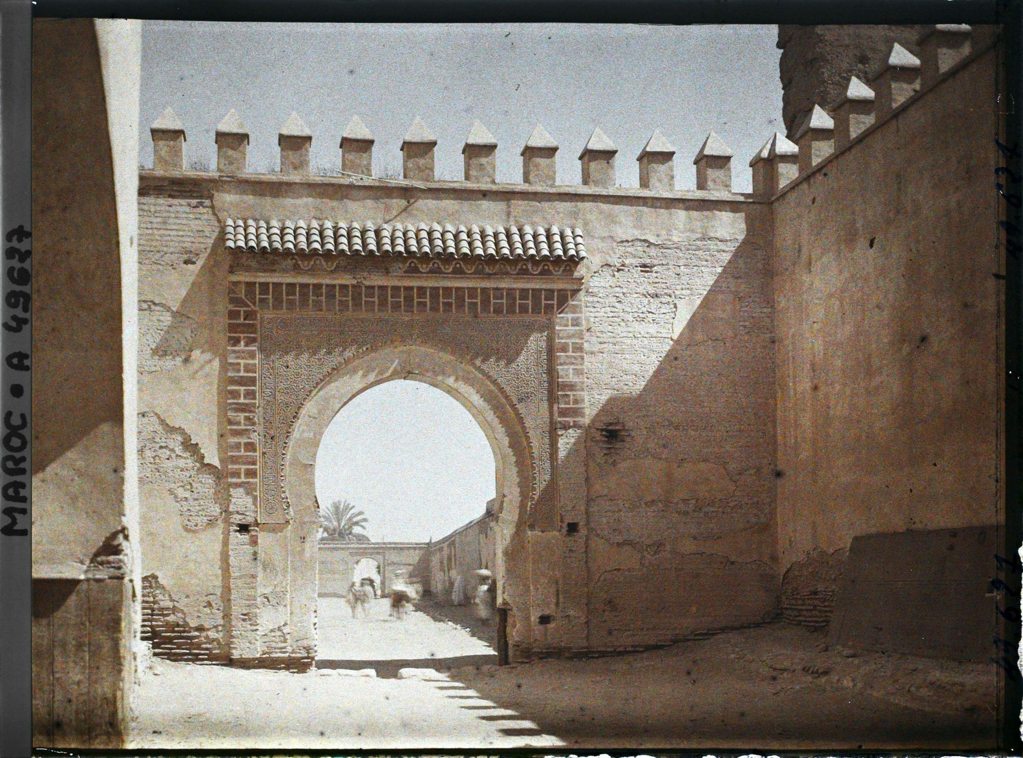 Image représentant La porte Bab Agnaou vue de l'intérieur