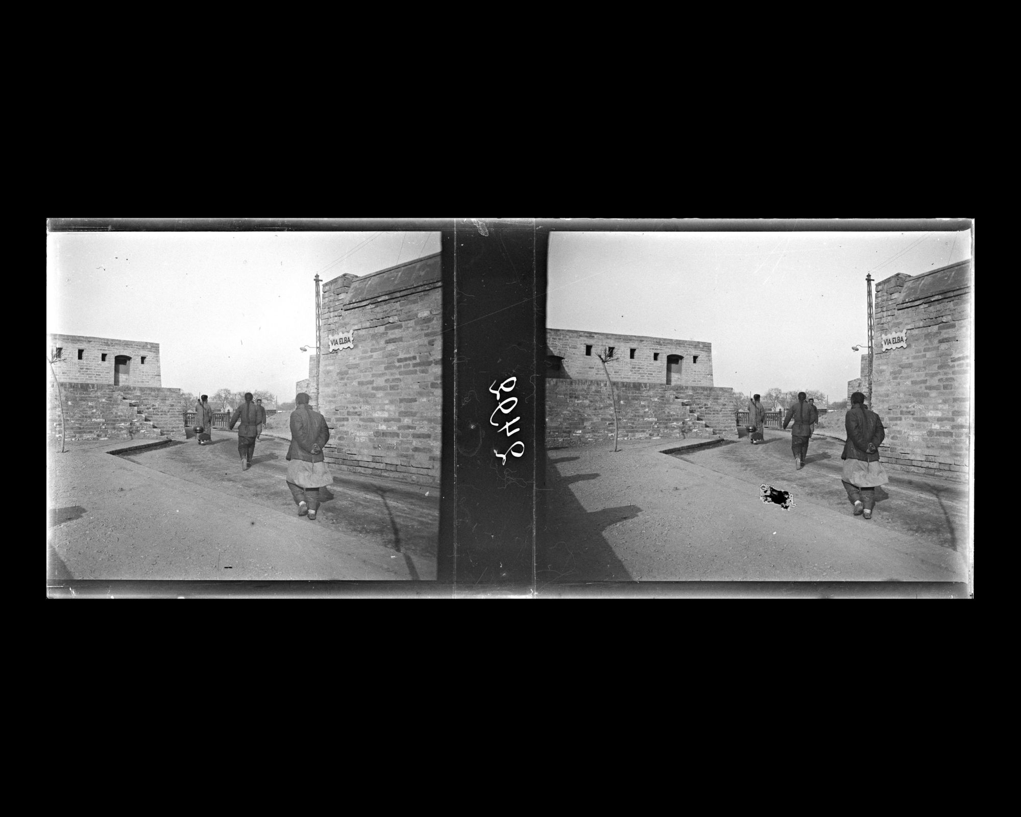 Image représentant L'extrémité nord de la Via Elba dans le quartier des légations.