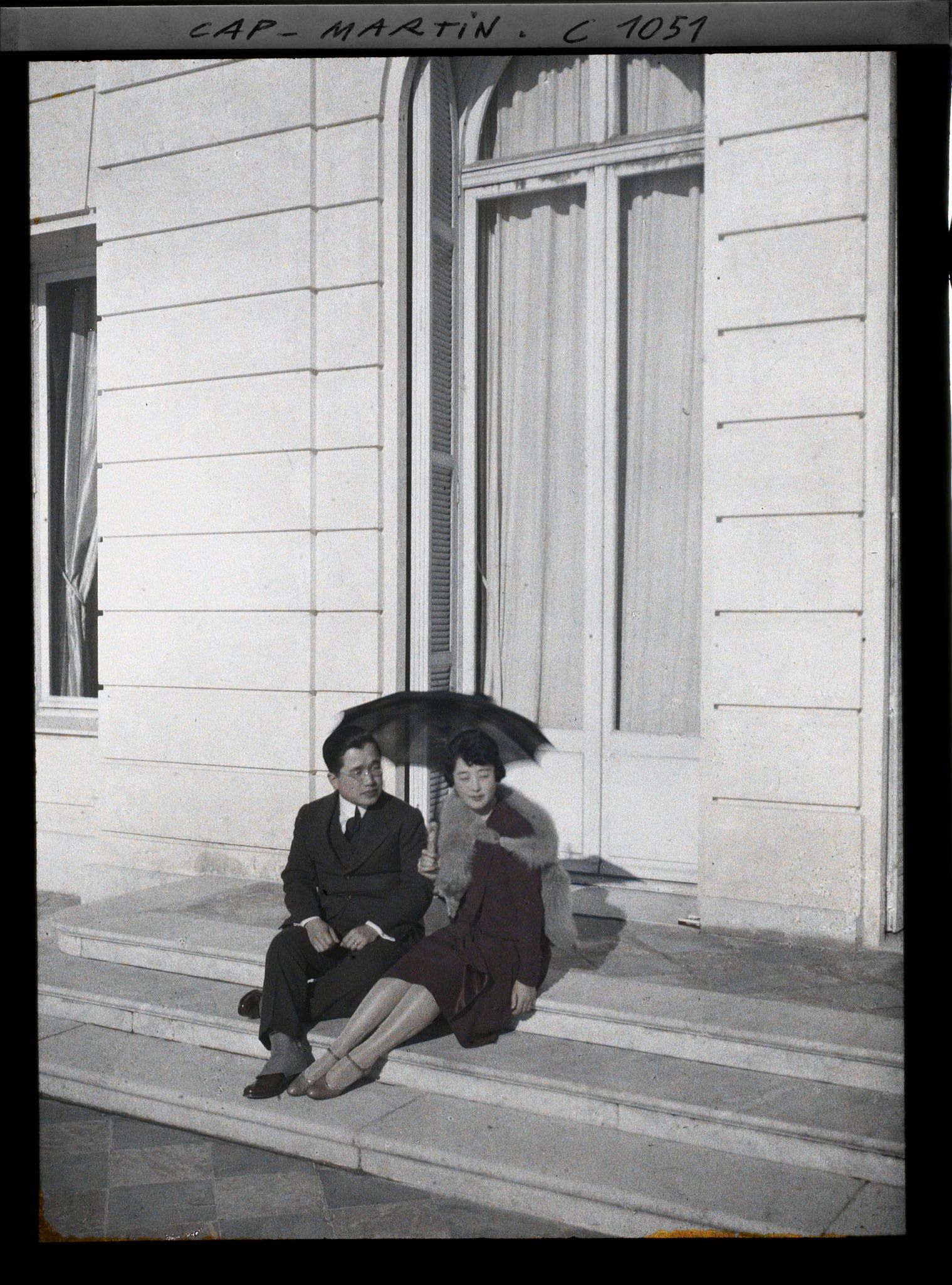 Image représentant Le prince et de la princesse de Corée, invités par Albert Kahn,