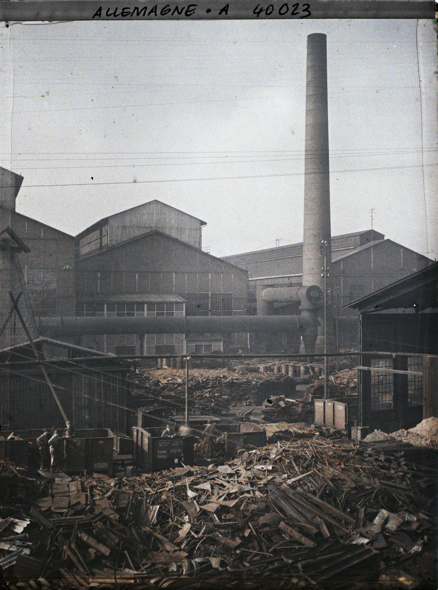 Image représentant Prusse, Essen, Ateliers de Krupp  ferraille