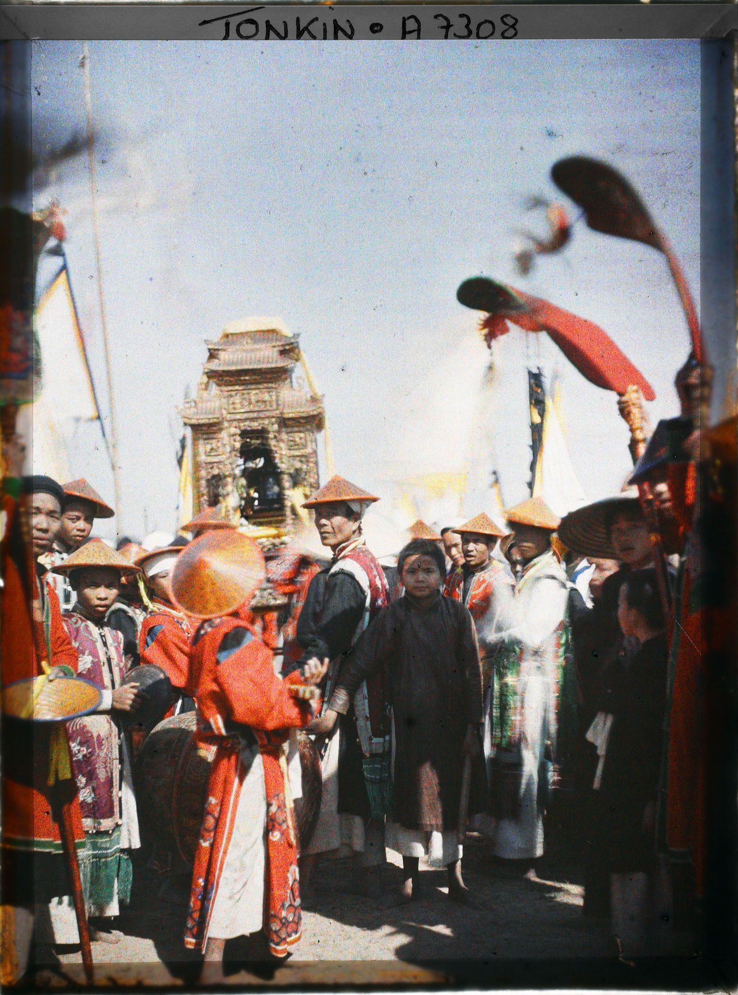 Image représentant Le cortège funèbre d'un grand mandarin