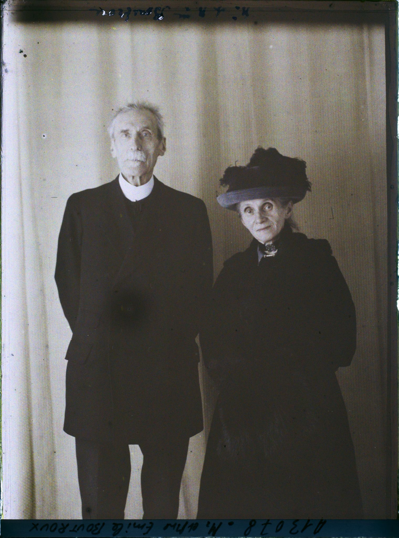 Image représentant Monsieur Emile Boutroux avec son épouse  Aline