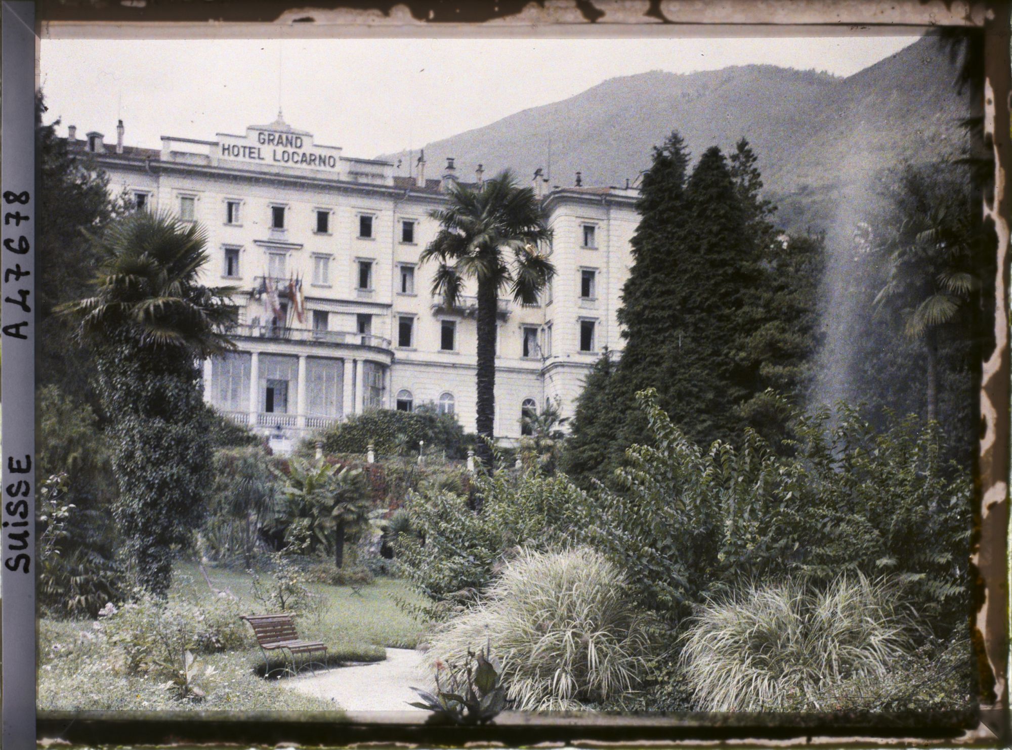 Image représentant Accords de Locarno, le Grand Hôtel de Locarno, résidence des délégation à l'exception de l'Allemagne