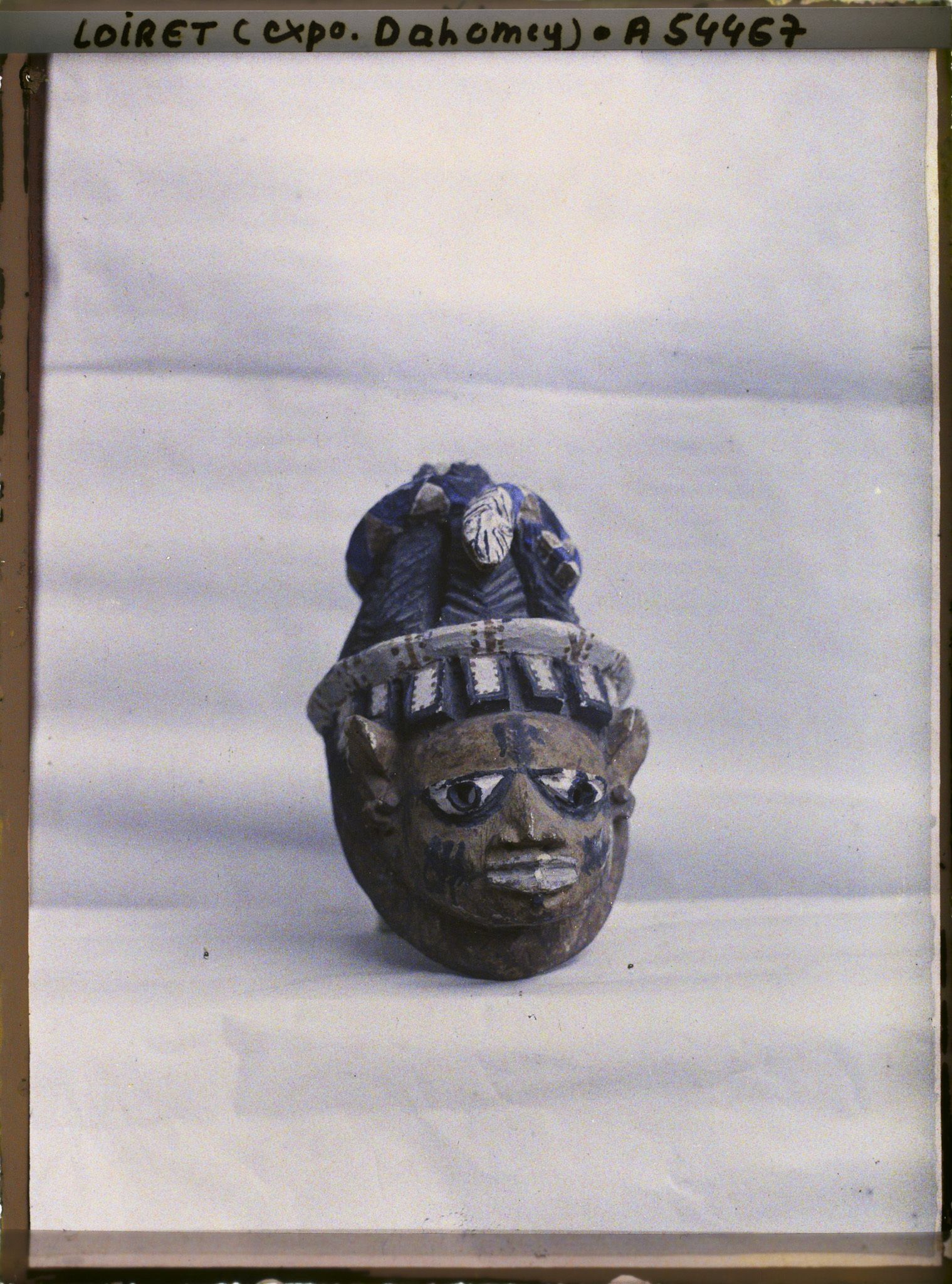 Image représentant Exposition d'art africain, masque au serpent