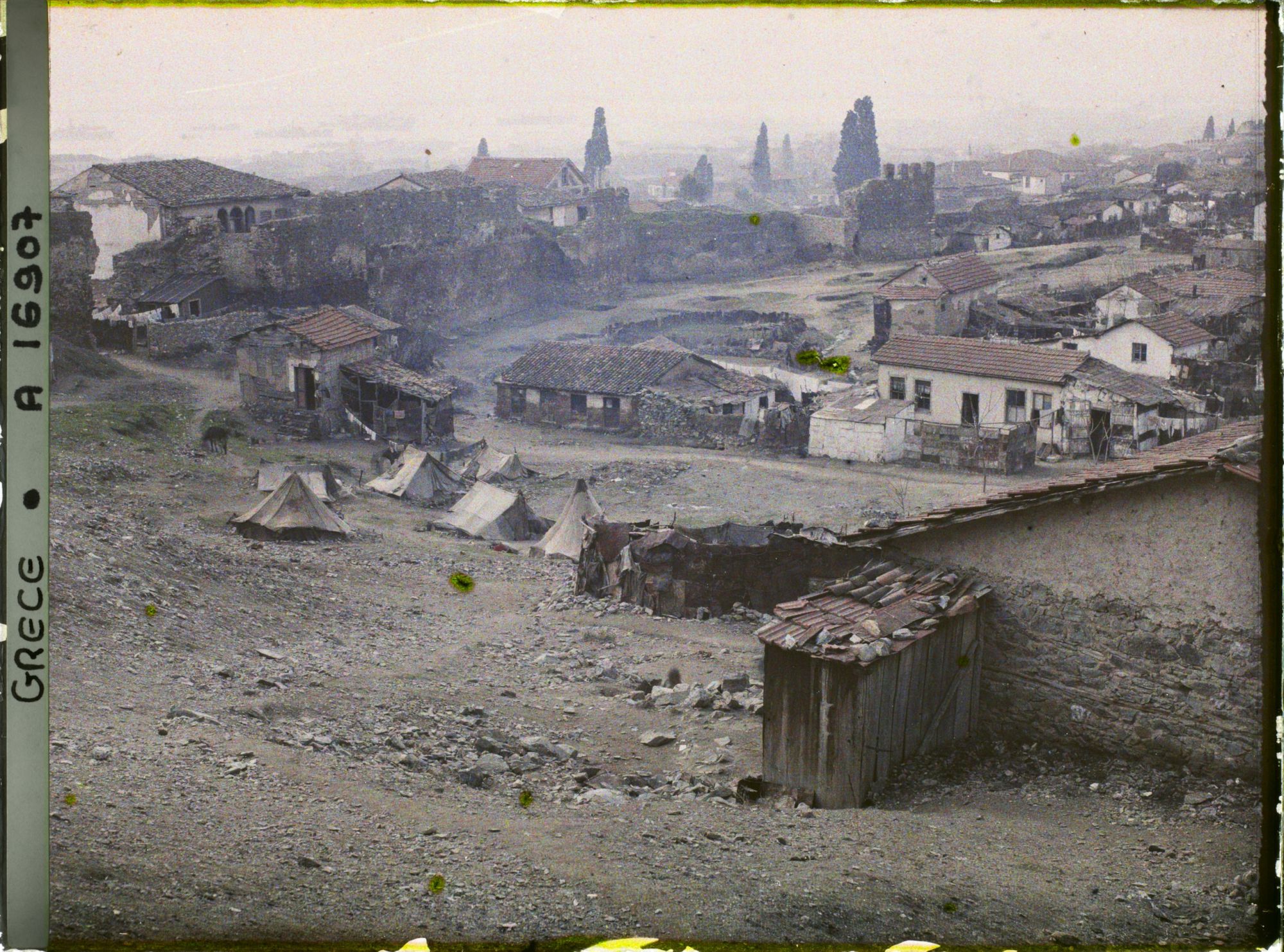 Image représentant Grèce, Salonique, Vue des remparts