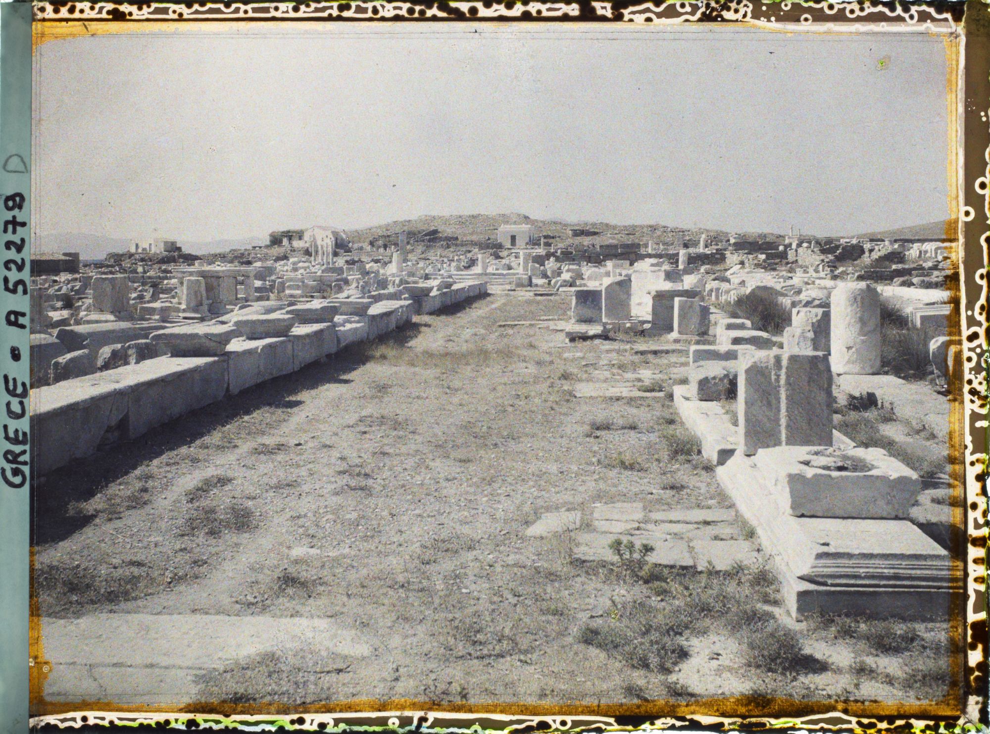 Image représentant Quartier du Hieron (sanctuaire) d'Apollon, l'avenue des Processions conduisant au Hieron (direction nord)