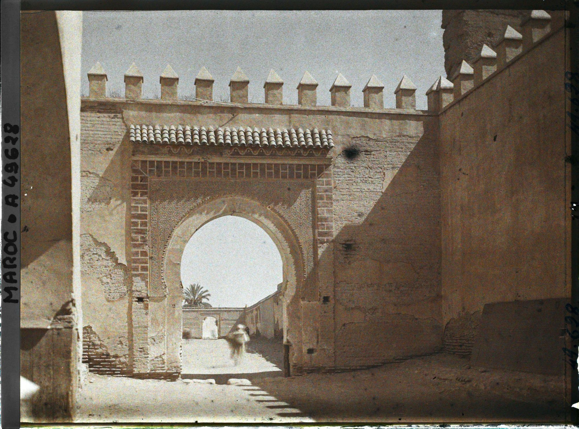 Image représentant La porte Bab Agnaou vue de l'intérieur