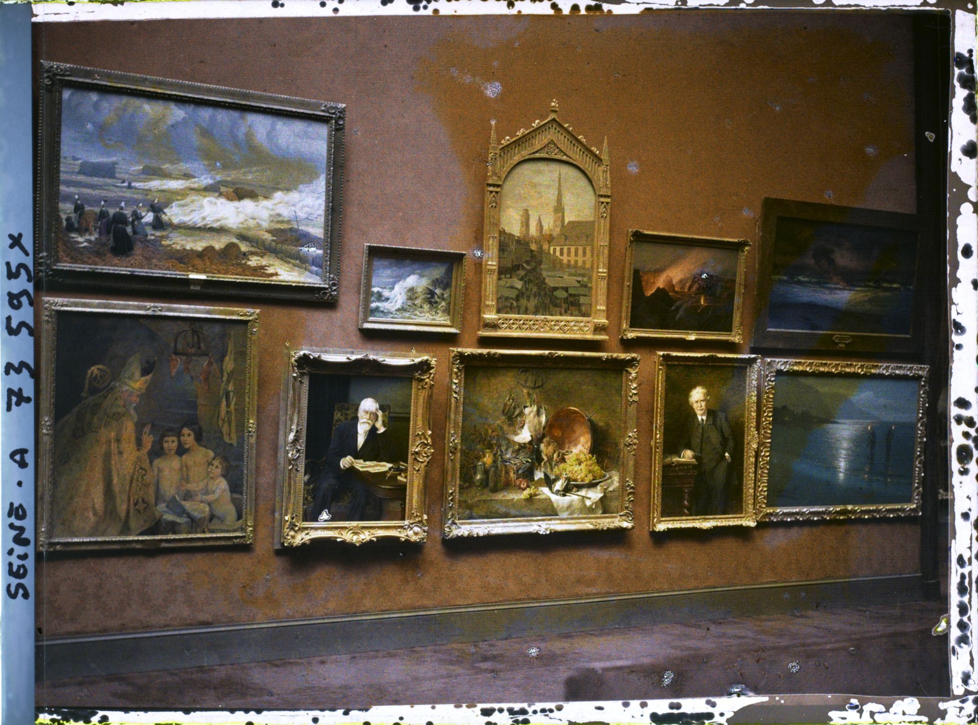 Image représentant Le Salon des artistes français au Grand Palais, tableaux