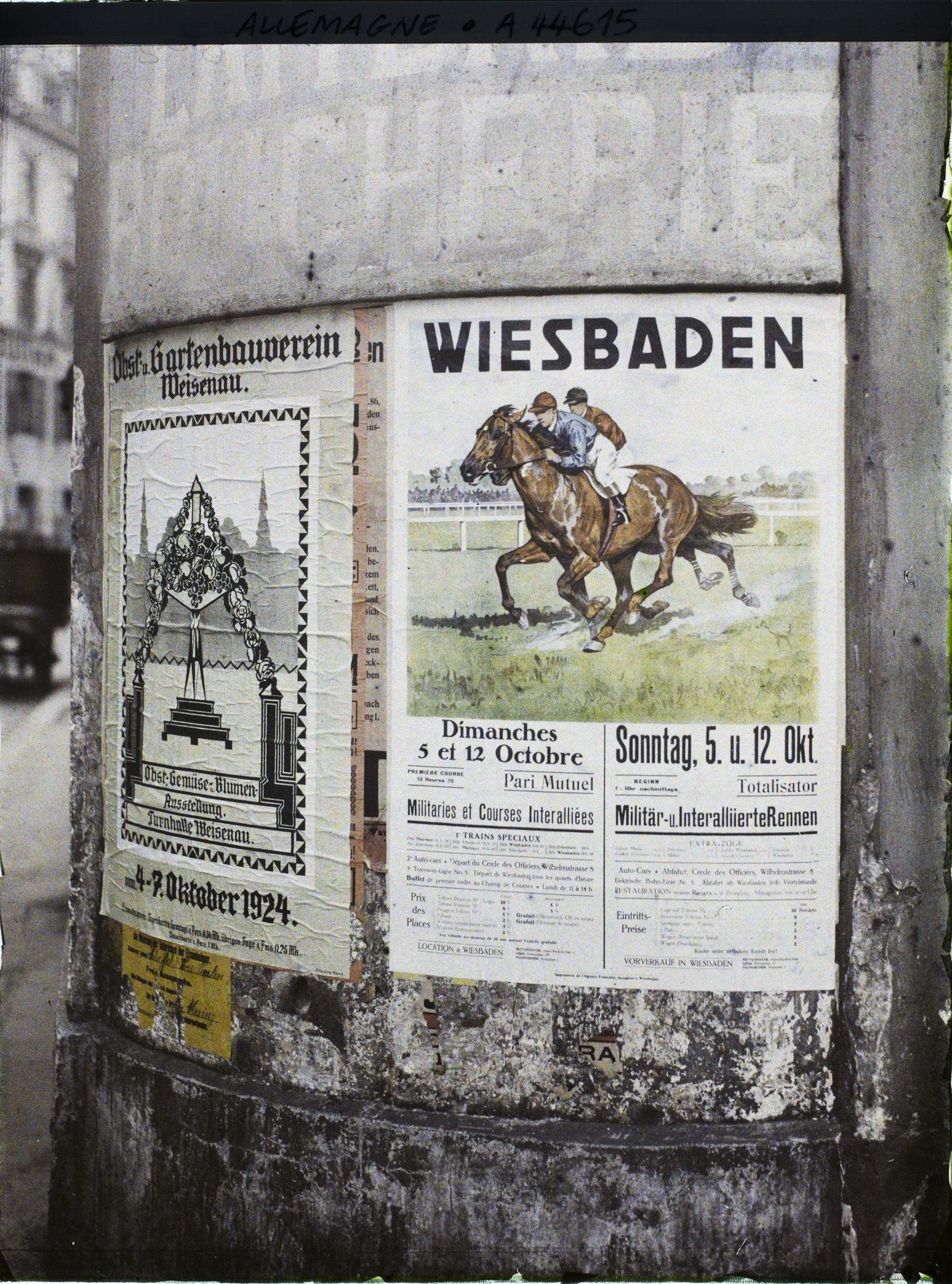 Image représentant Allemagne, Mayence, Affiche Courses militaires