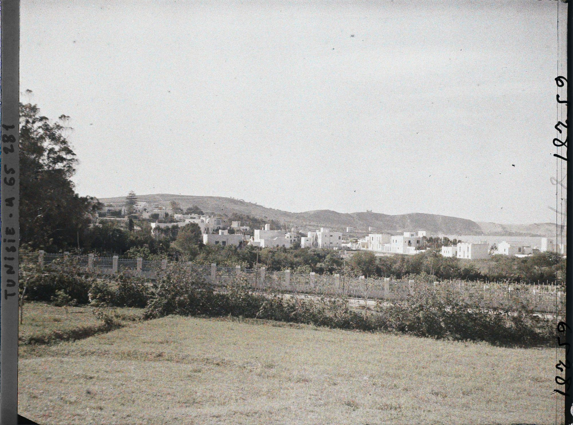 Image représentant Les villas de la station, vues probablement depuis le jardin du palais beylical