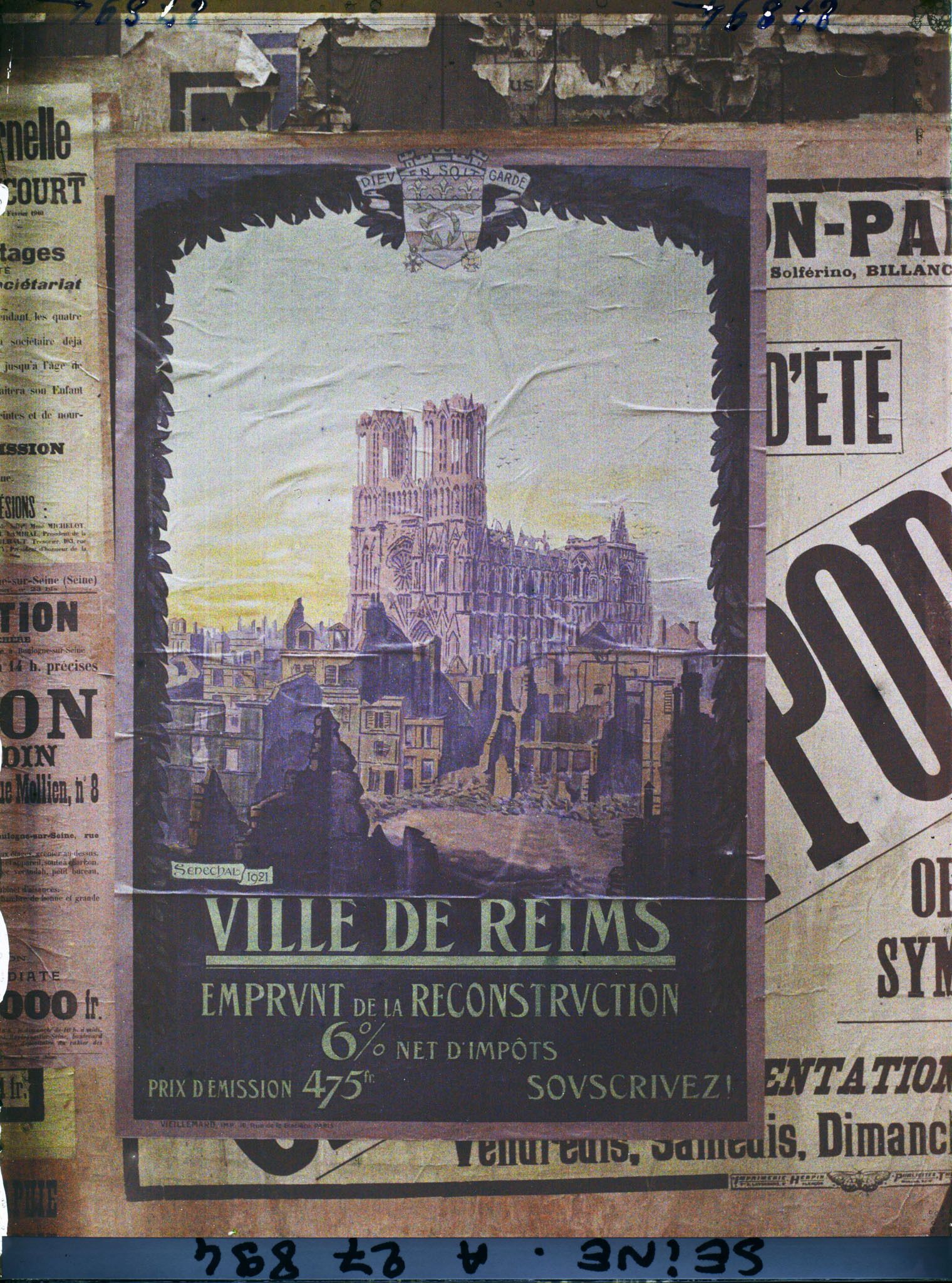 Image représentant Affiche de l'emprunt national de 1920, Ville de Reims