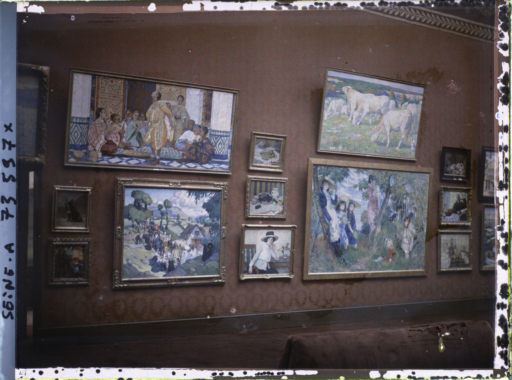 Image représentant Le Salon des artistes français au Grand Palais, tableaux