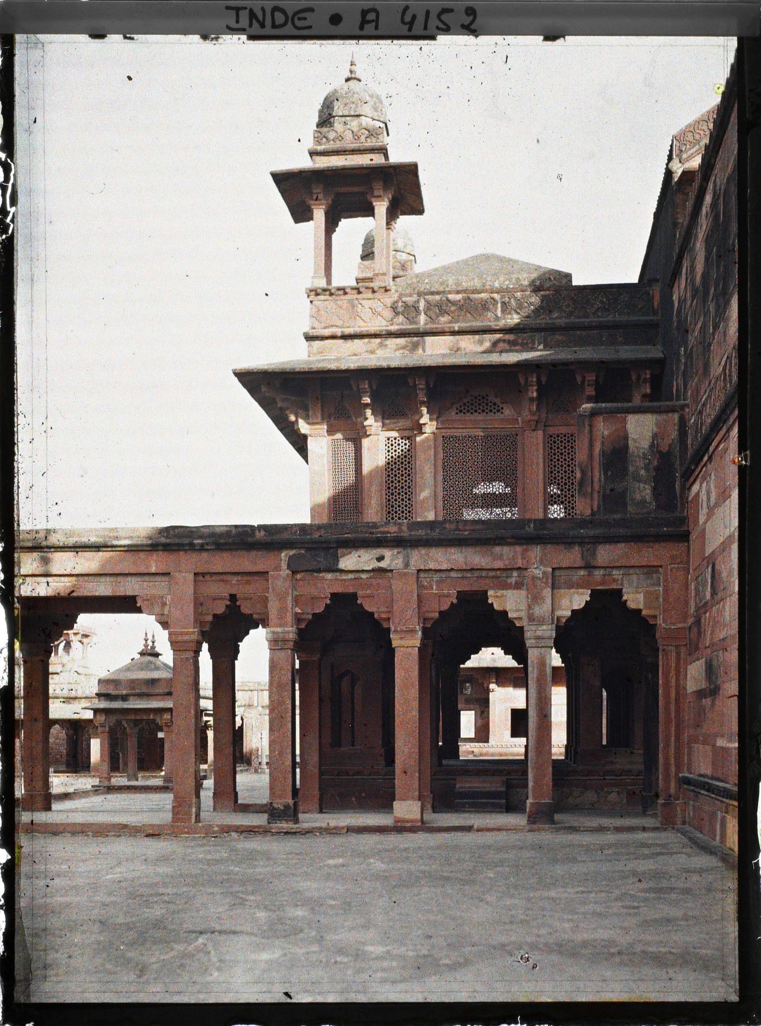 Image représentant Une partie de la façade du Palais des Vents (Hawa Mahal)
