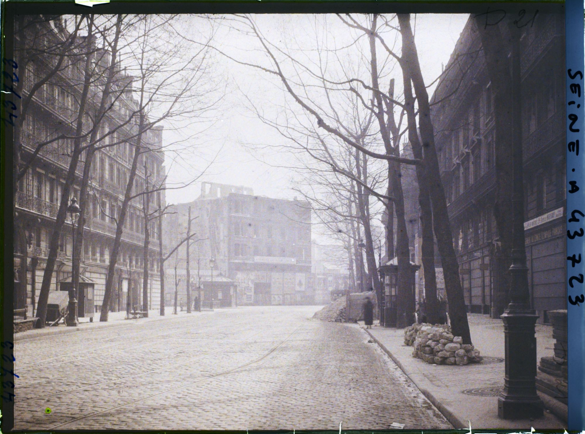 Image représentant Le percement du boulevard Haussmann au niveau de la rue Taitbout