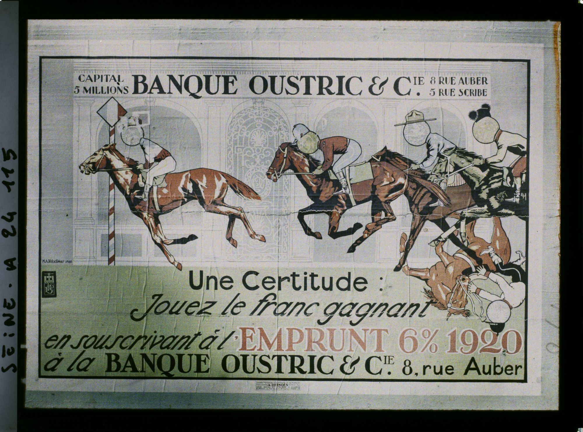 Image représentant Affiche de l'emprunt national de 1920, Banque Oustric et Cie