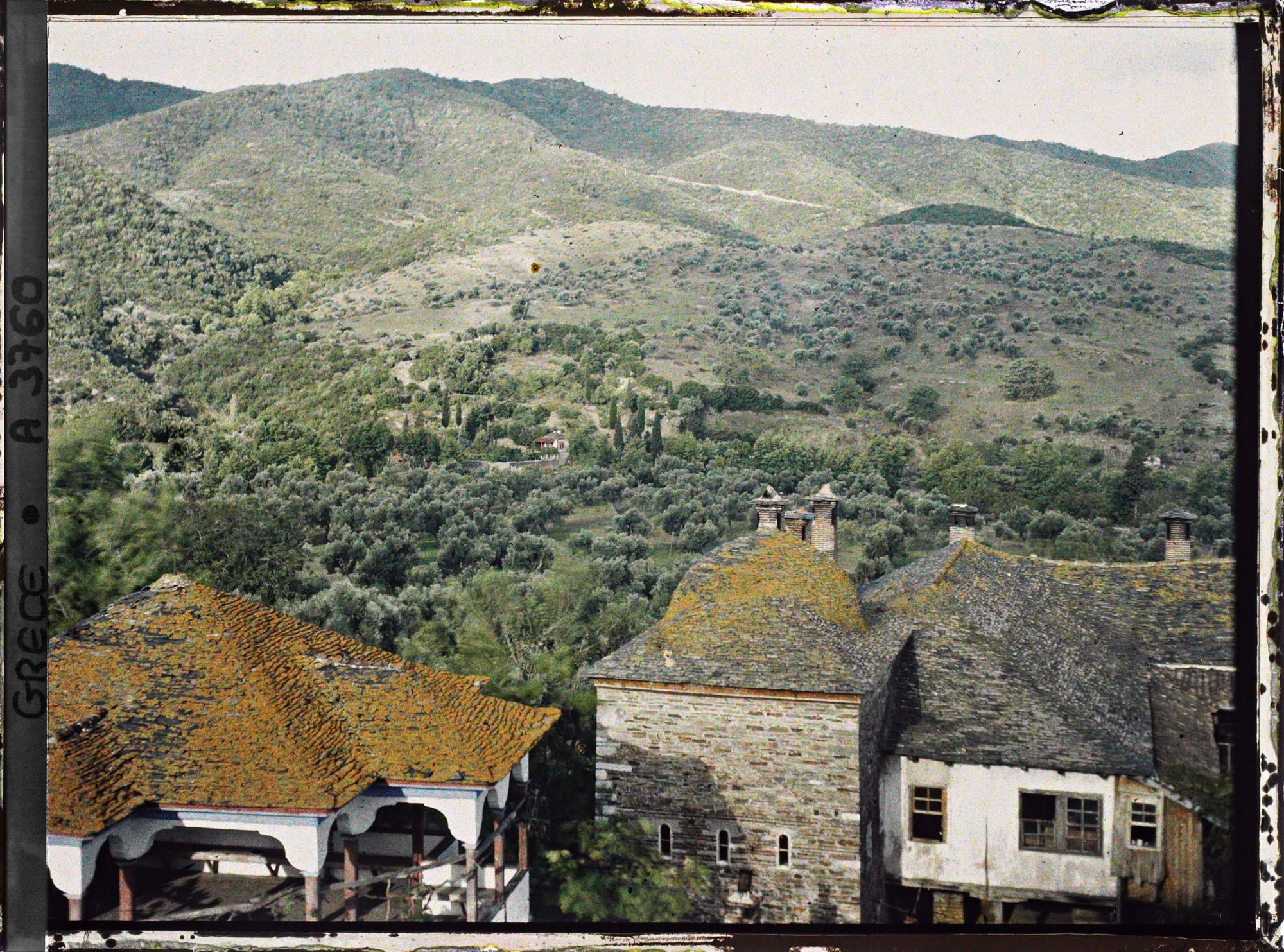 Image représentant Mont-Athos, Vatopediou, Vue sur les environs
