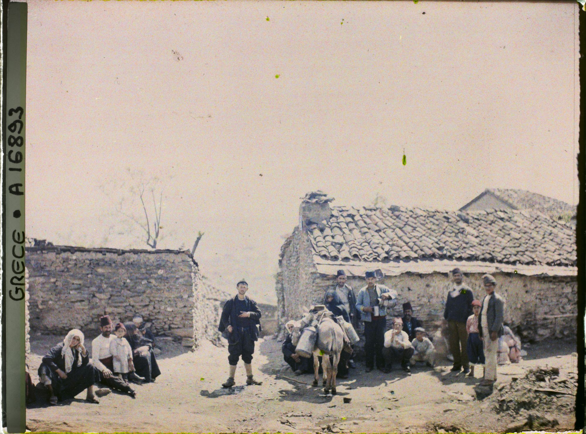 Image représentant Grèce, Salonique, Groupe dan le haut quartier