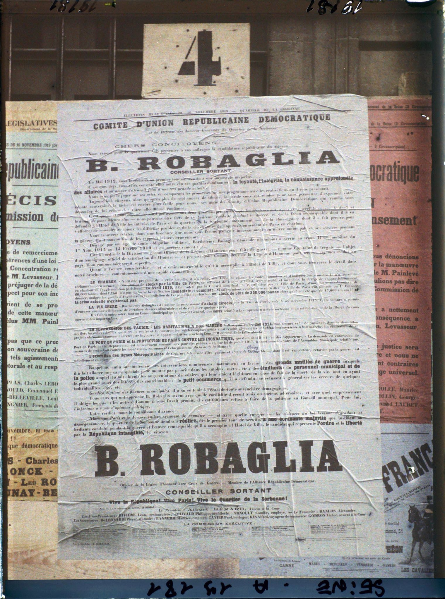 Image représentant Affiches pour les élections municipales du quartier de la Sorbonne