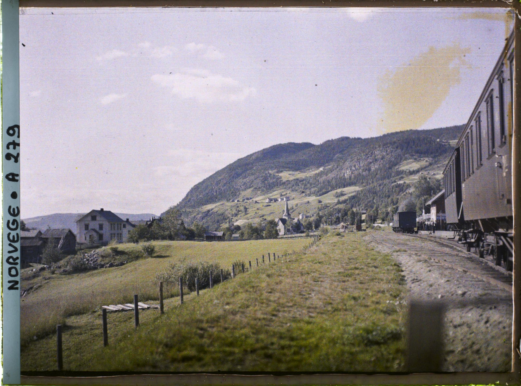 Image représentant Panorama pris du train allant vers Christiania