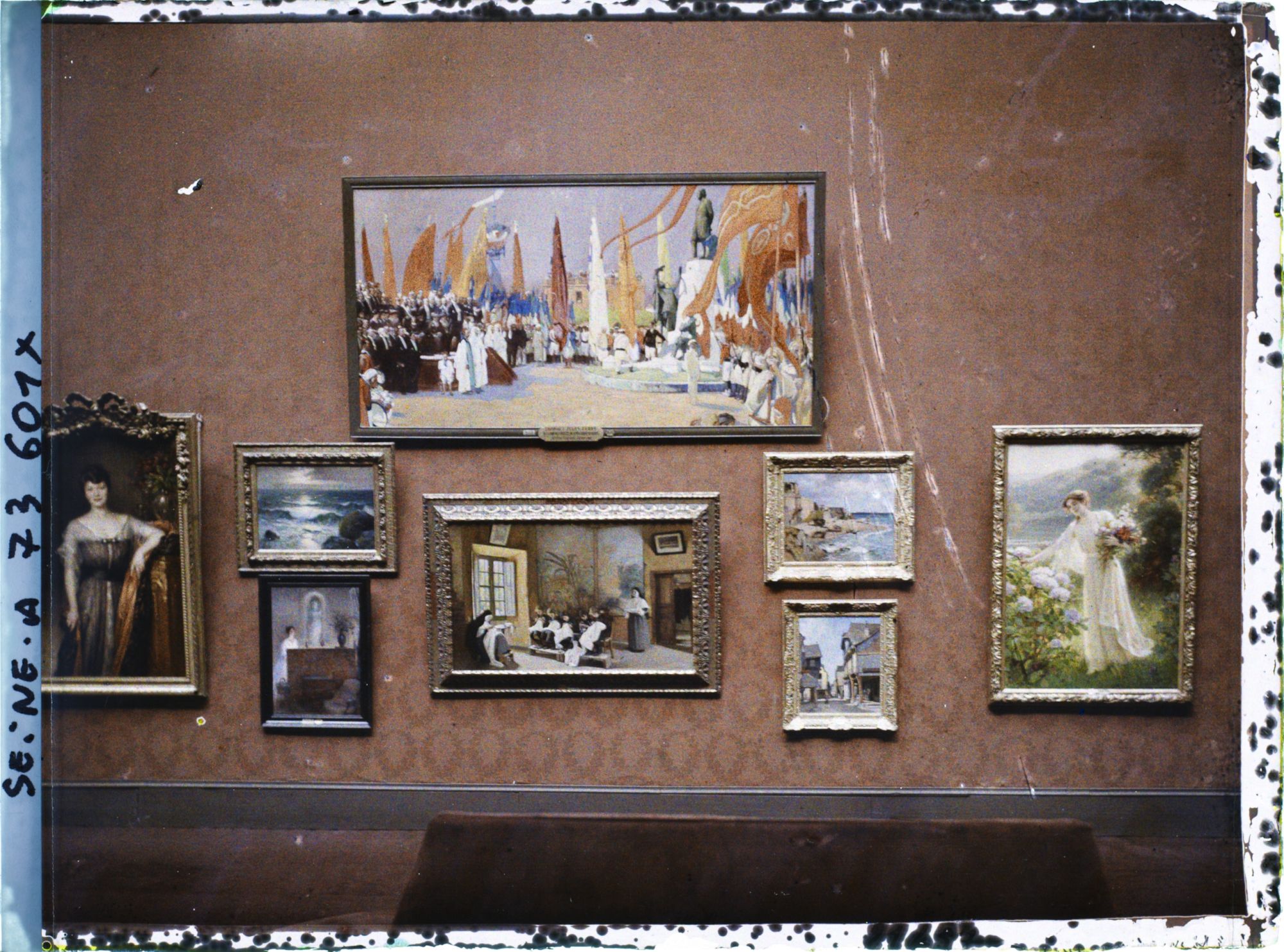 Image représentant Le Salon des artistes français au Grand Palais, tableaux