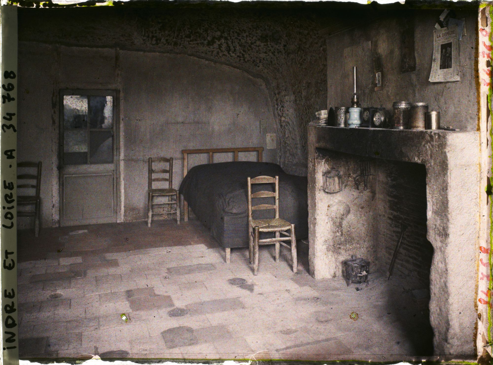 Image représentant Chambre à coucher dans une habitation troglodyte