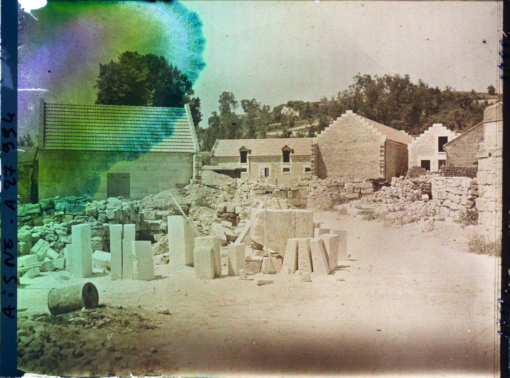 Image représentant France, Pasly, Coin du Village en reconstruction