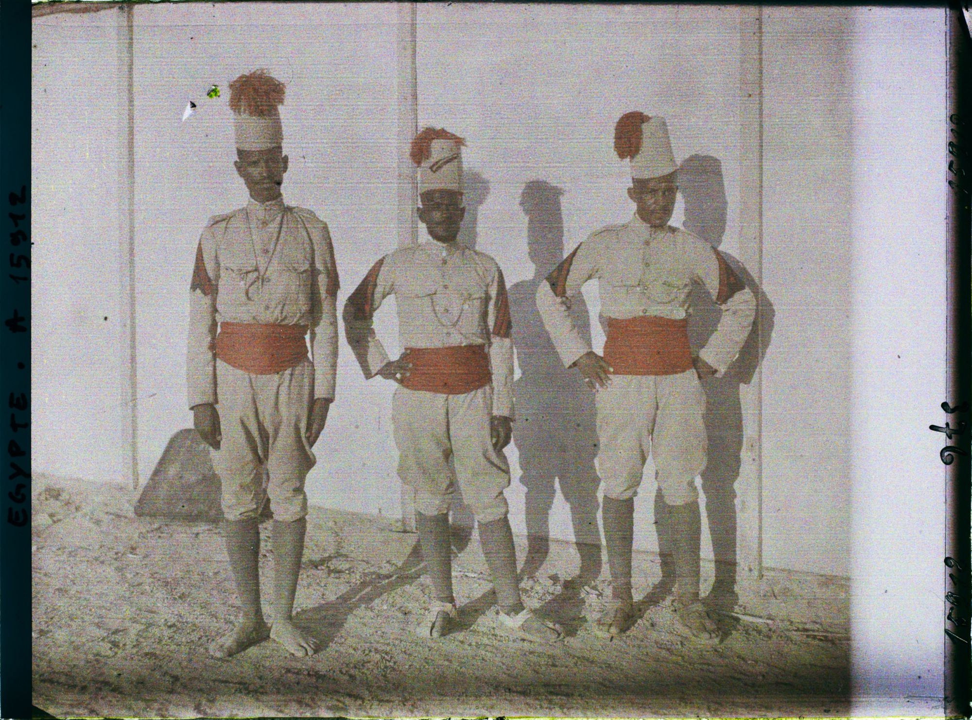 Image représentant Trois soldats érythréens membres de l'armée coloniale italienne