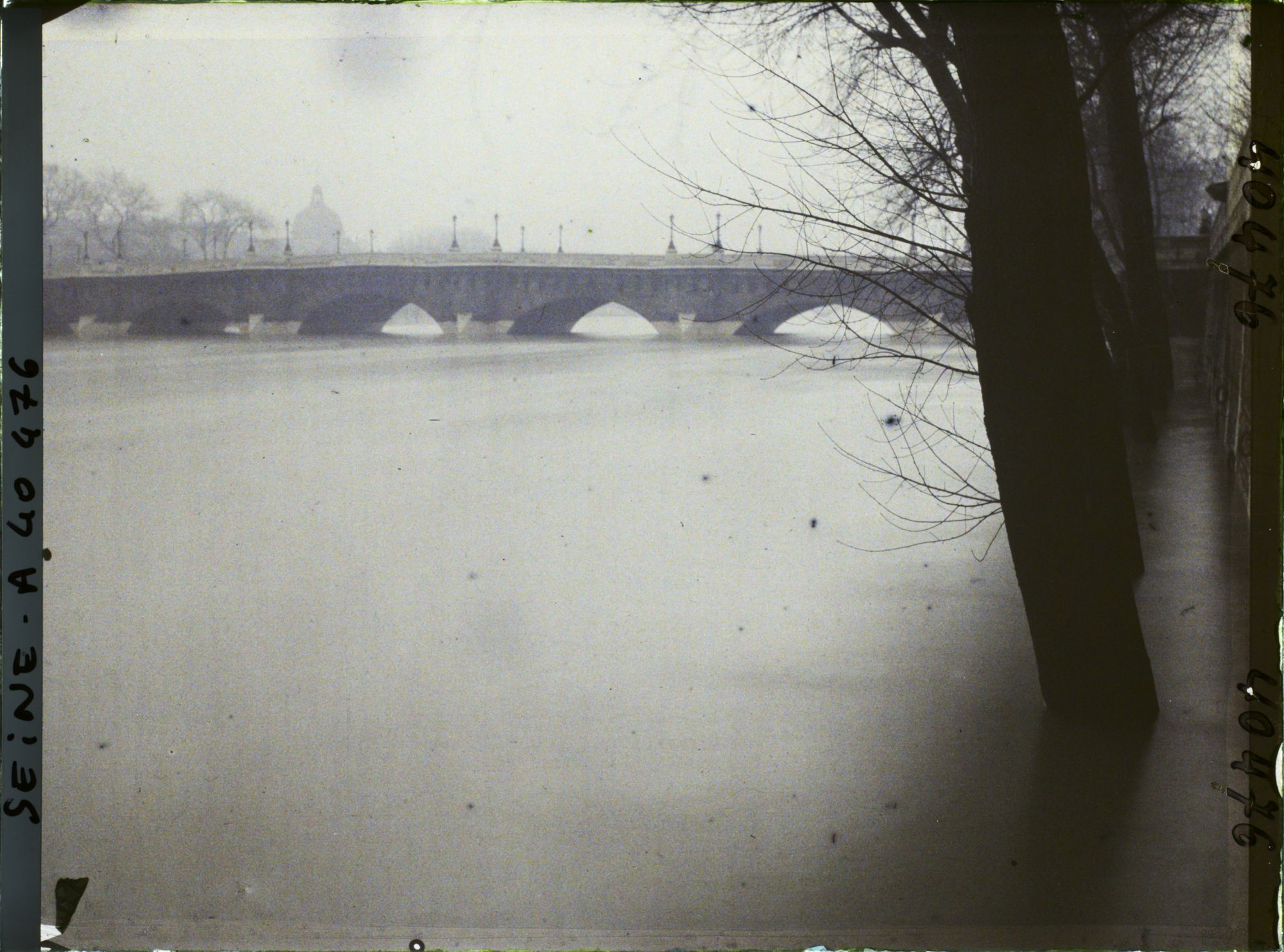 Image représentant La crue de la Seine au Pont-Neuf depuis le quai de la Mégisserie