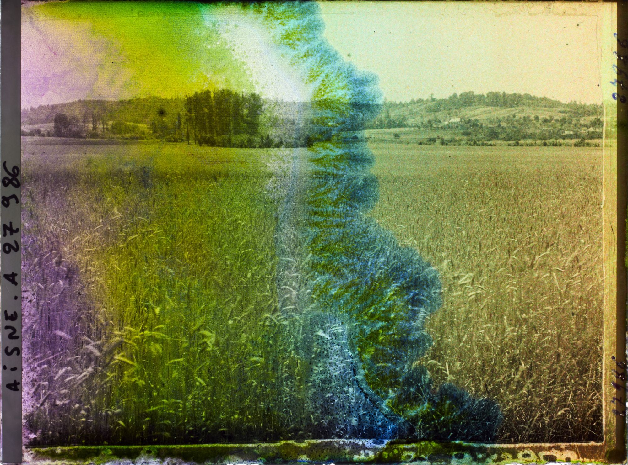 Image représentant France, Cery-Salsogne, Champ de blé sous le Village