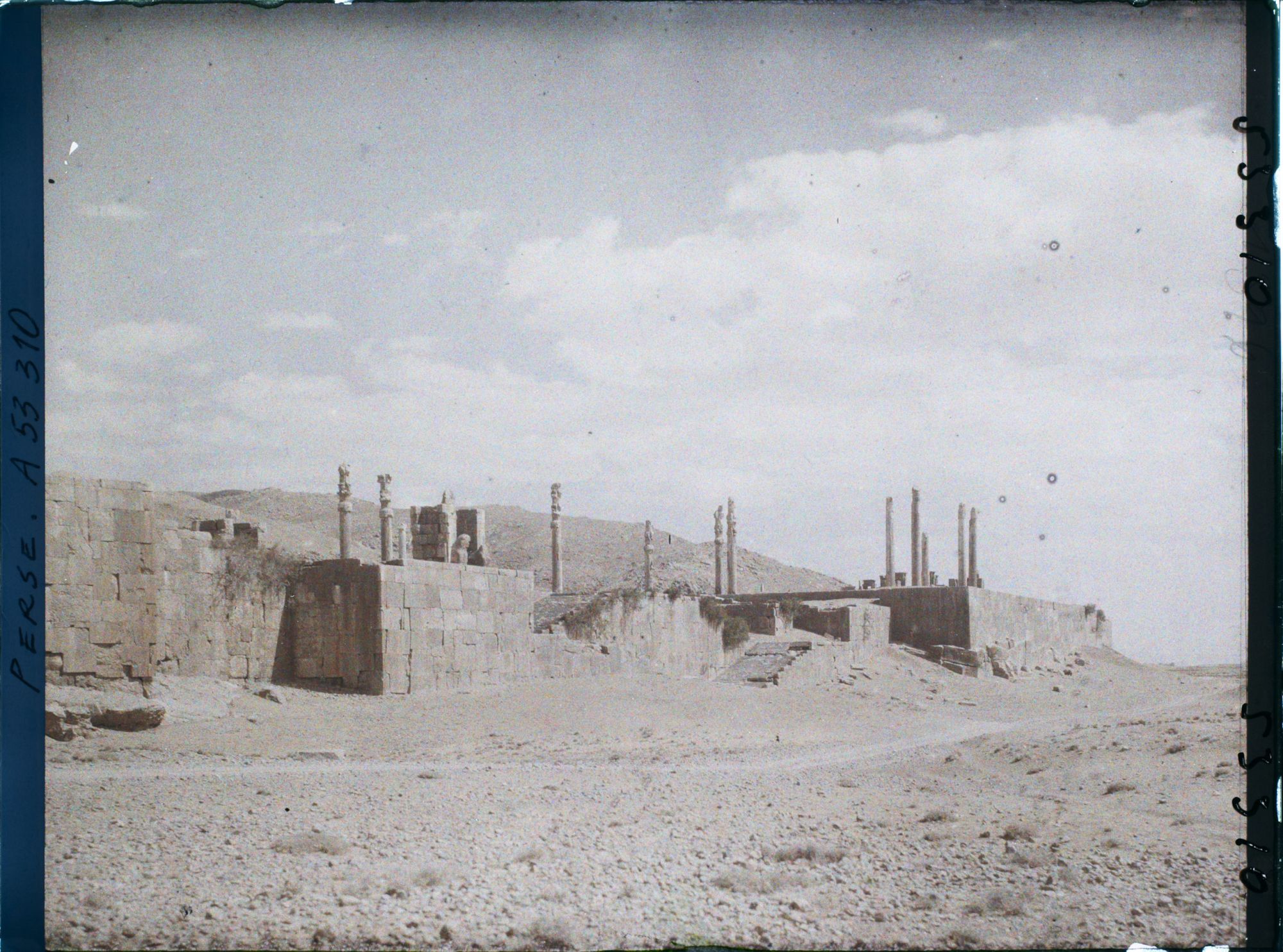 Image représentant Vue sur le double escalier monumental de la terrasse de l'Apadana