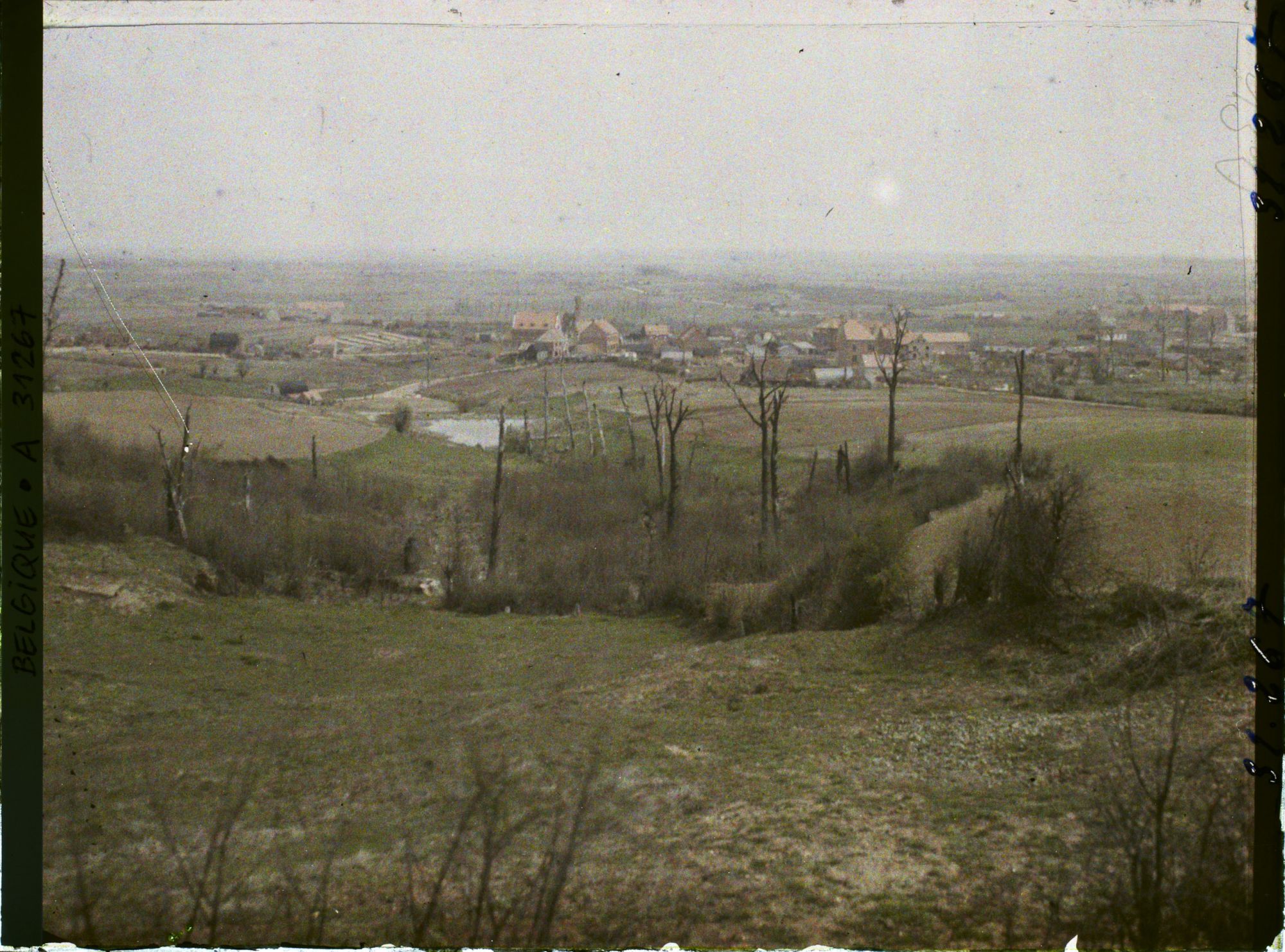 Image représentant Belgique, Kemmel, Vue Générale du Village prise des pentes du Mont Kemmel