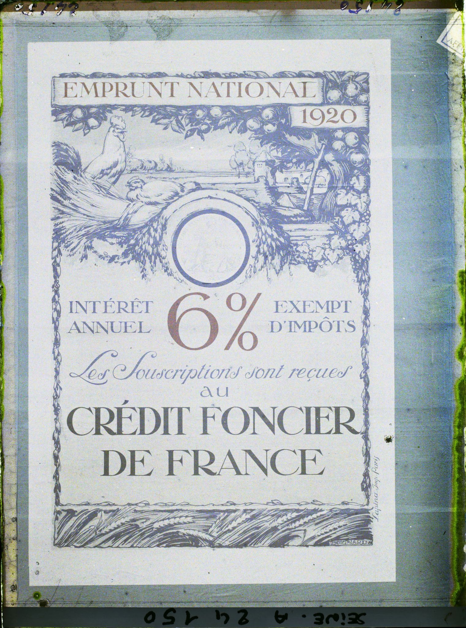 Image représentant Affiche de l'emprunt national de 1920, Crédit foncier de France