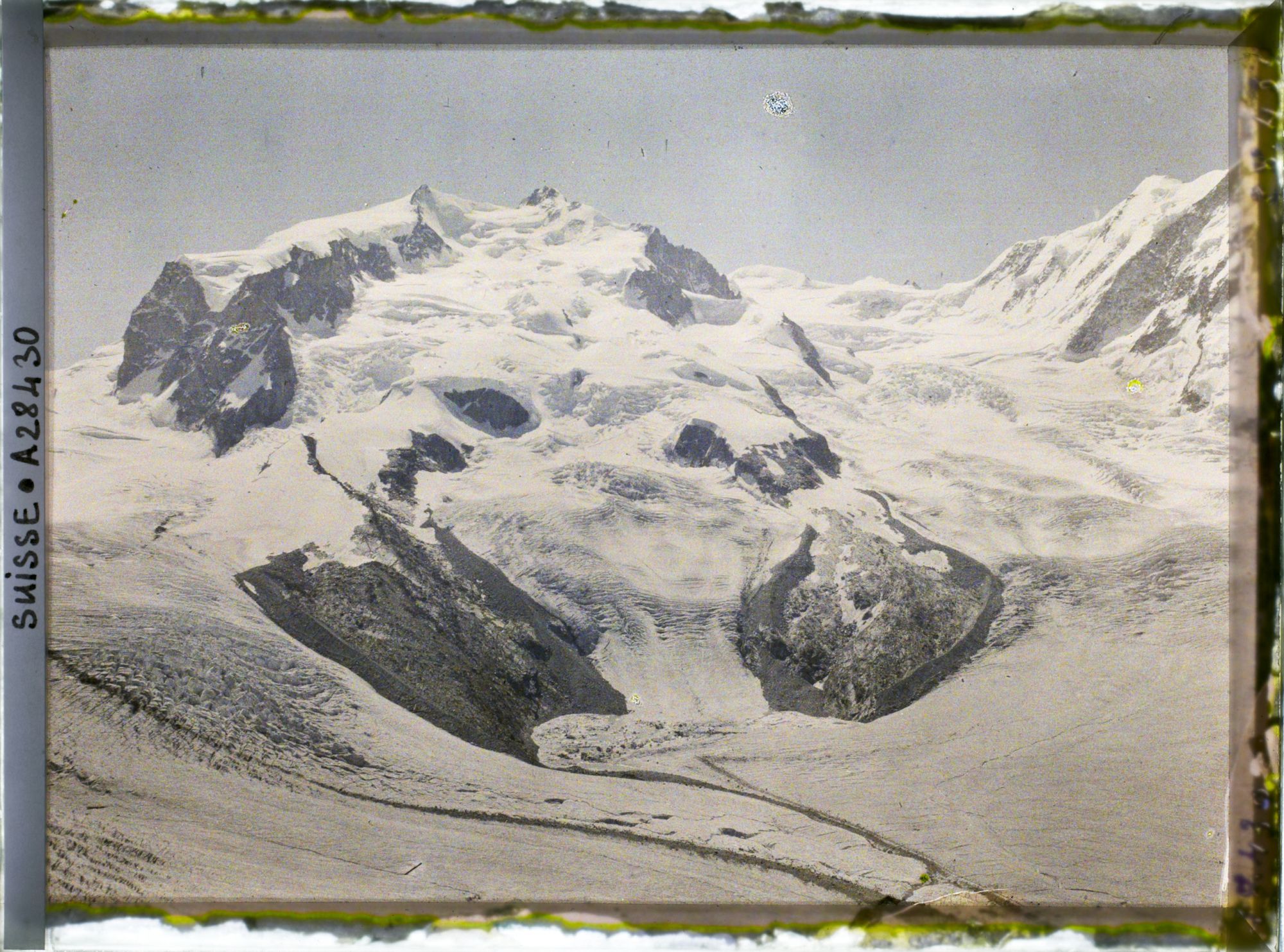 Image représentant Le mont Rose et le glacier du Gorner depuis le Gornergrat
