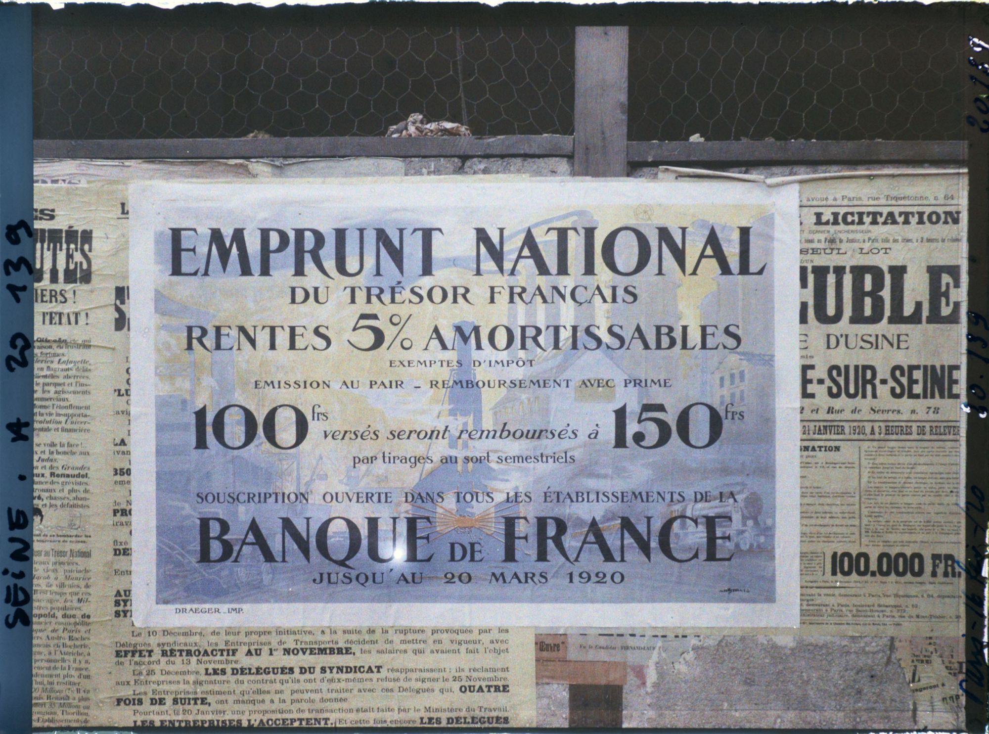 Image représentant Affiche de l'emprunt national de 1920, Banque de France