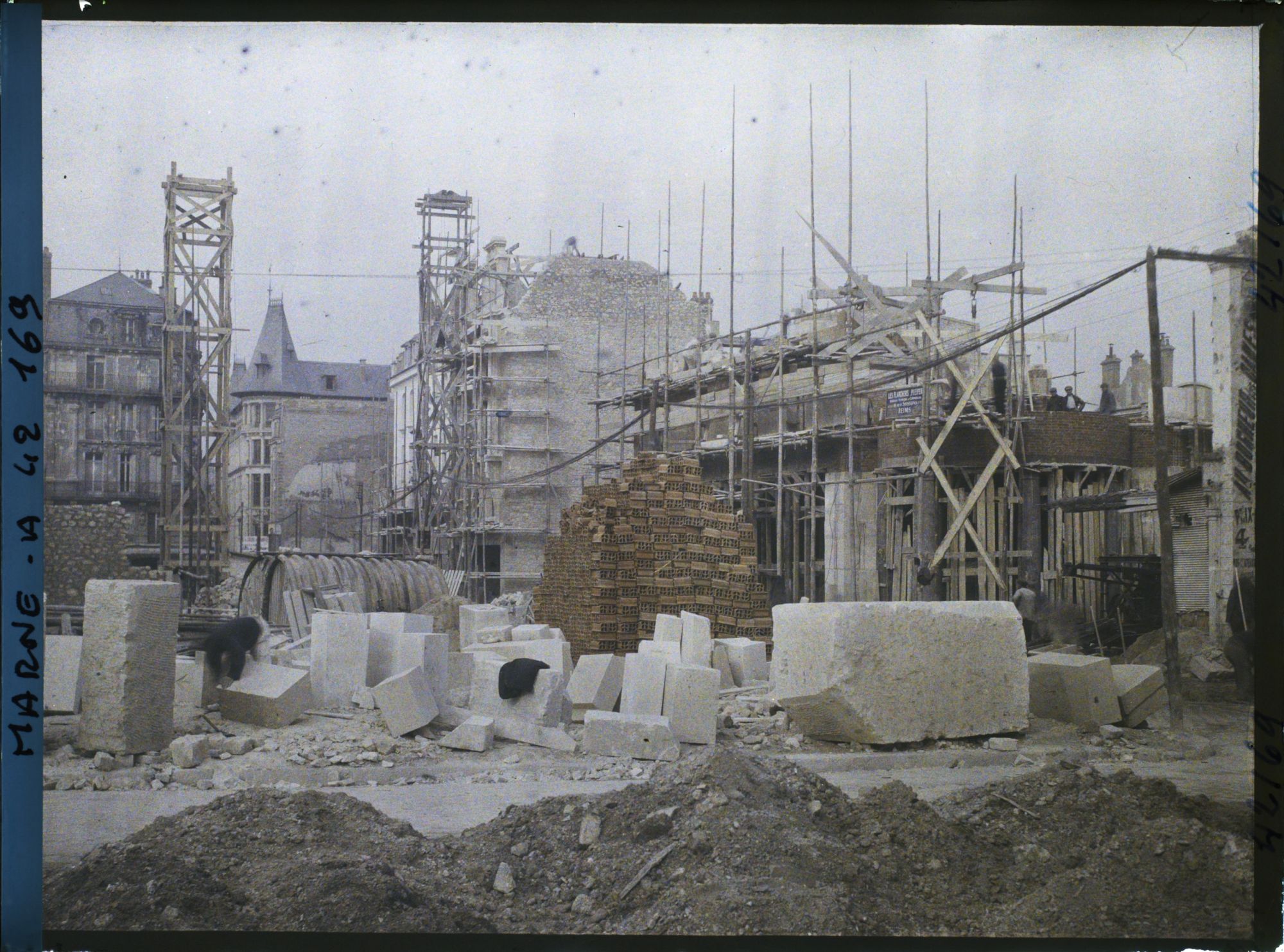 Image représentant France, Reims, Ensemble des travaux, Rues du Carrouge et du Cadran St Pierre