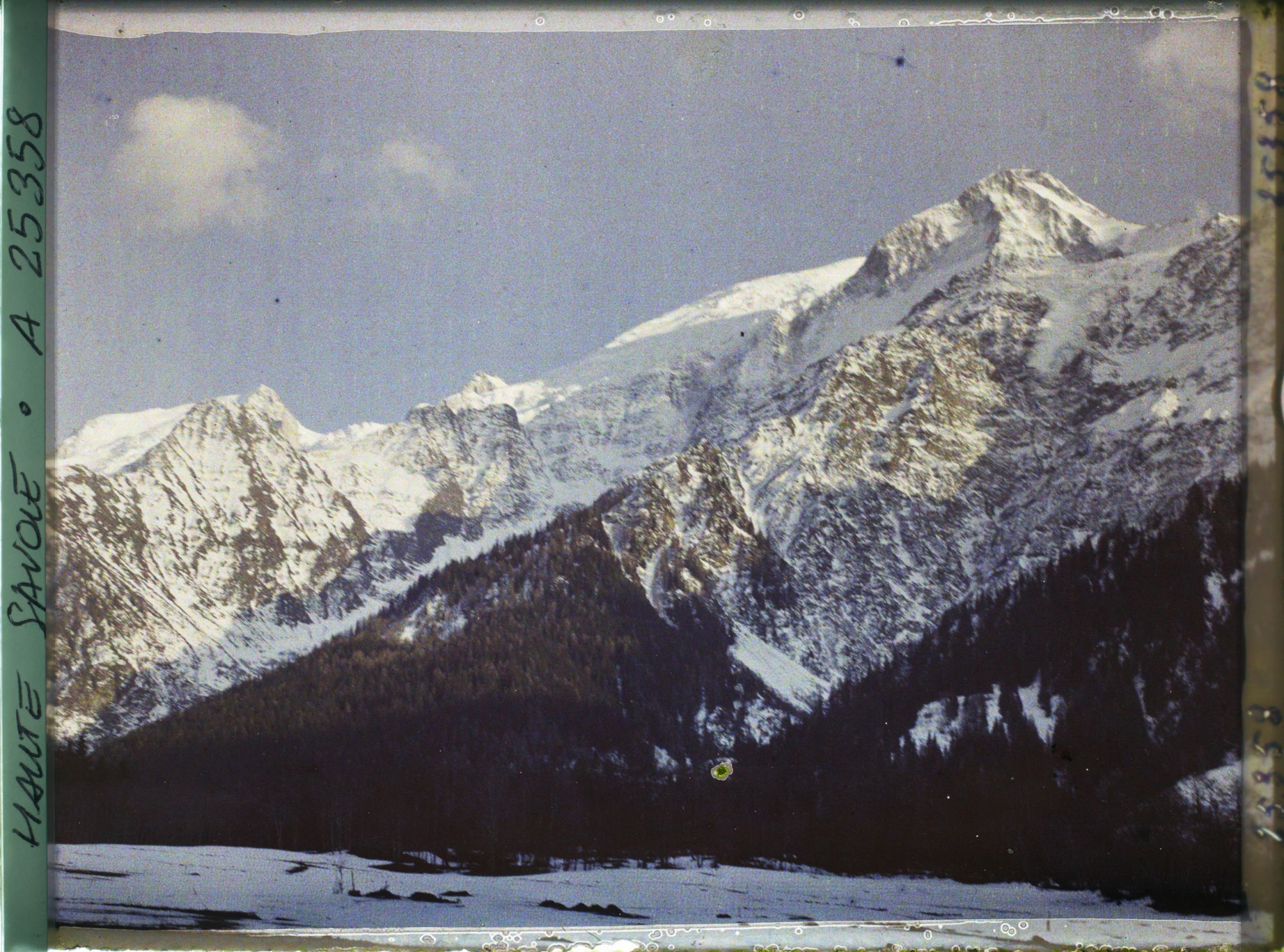 Image représentant France Les Alpes, Vallée de Chamonix ; Soleil Couchant s/le Dôme et l' Aiguille du Goûter